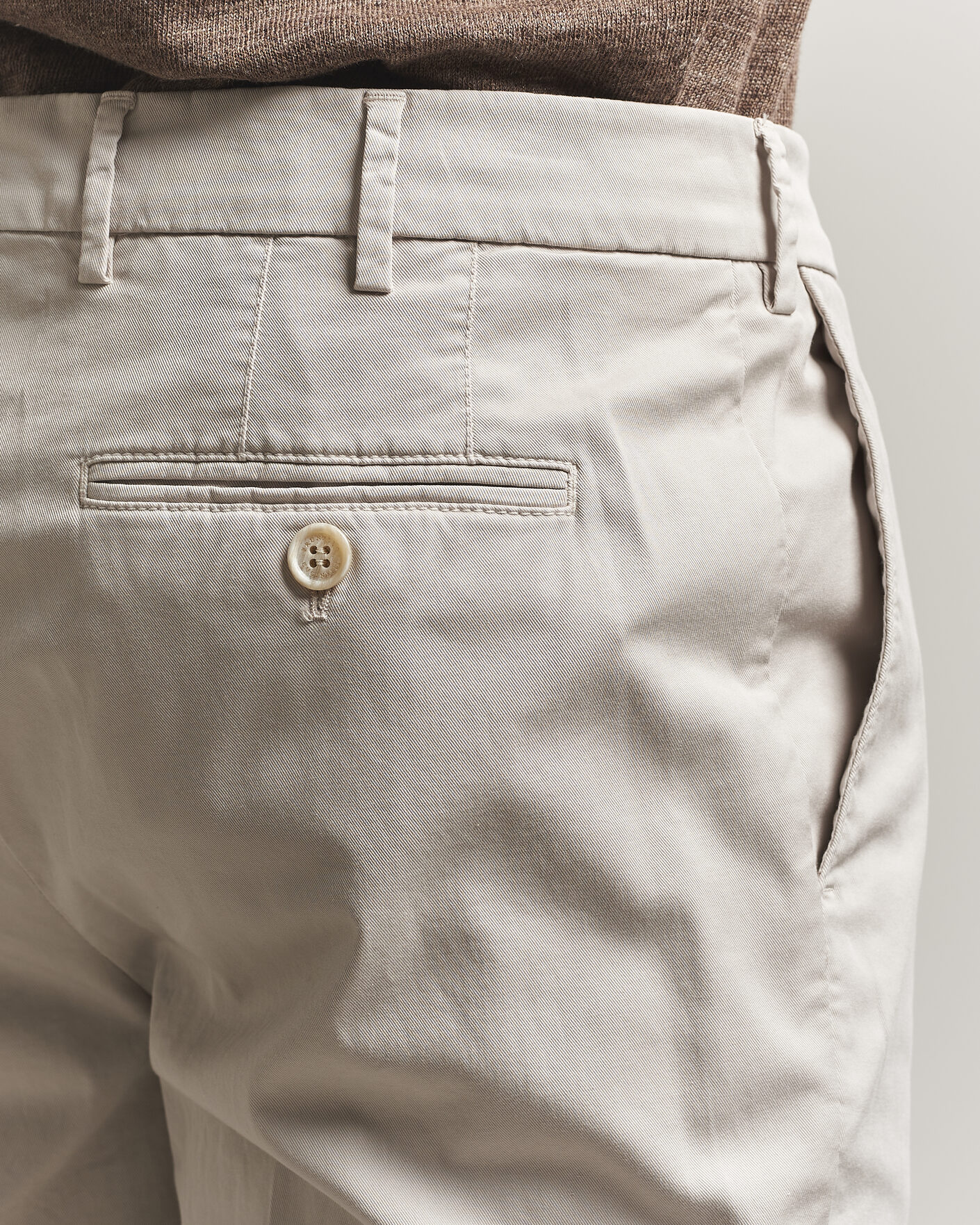 Herr | Byxor | Brunello Cucinelli | Slim Fit Chinos Light Beige