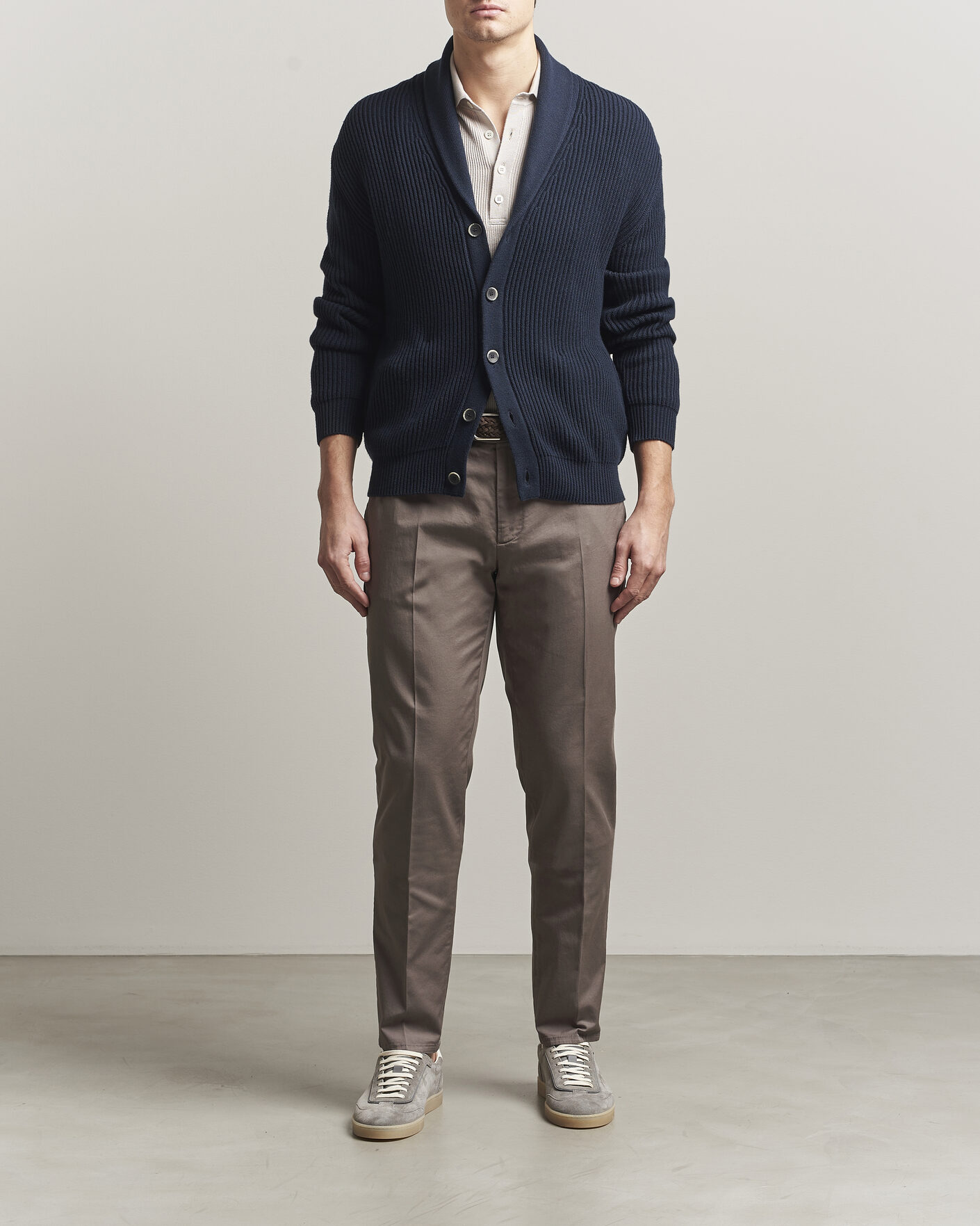 Herr | Byxor | Brunello Cucinelli | Slim Fit Chinos Brown