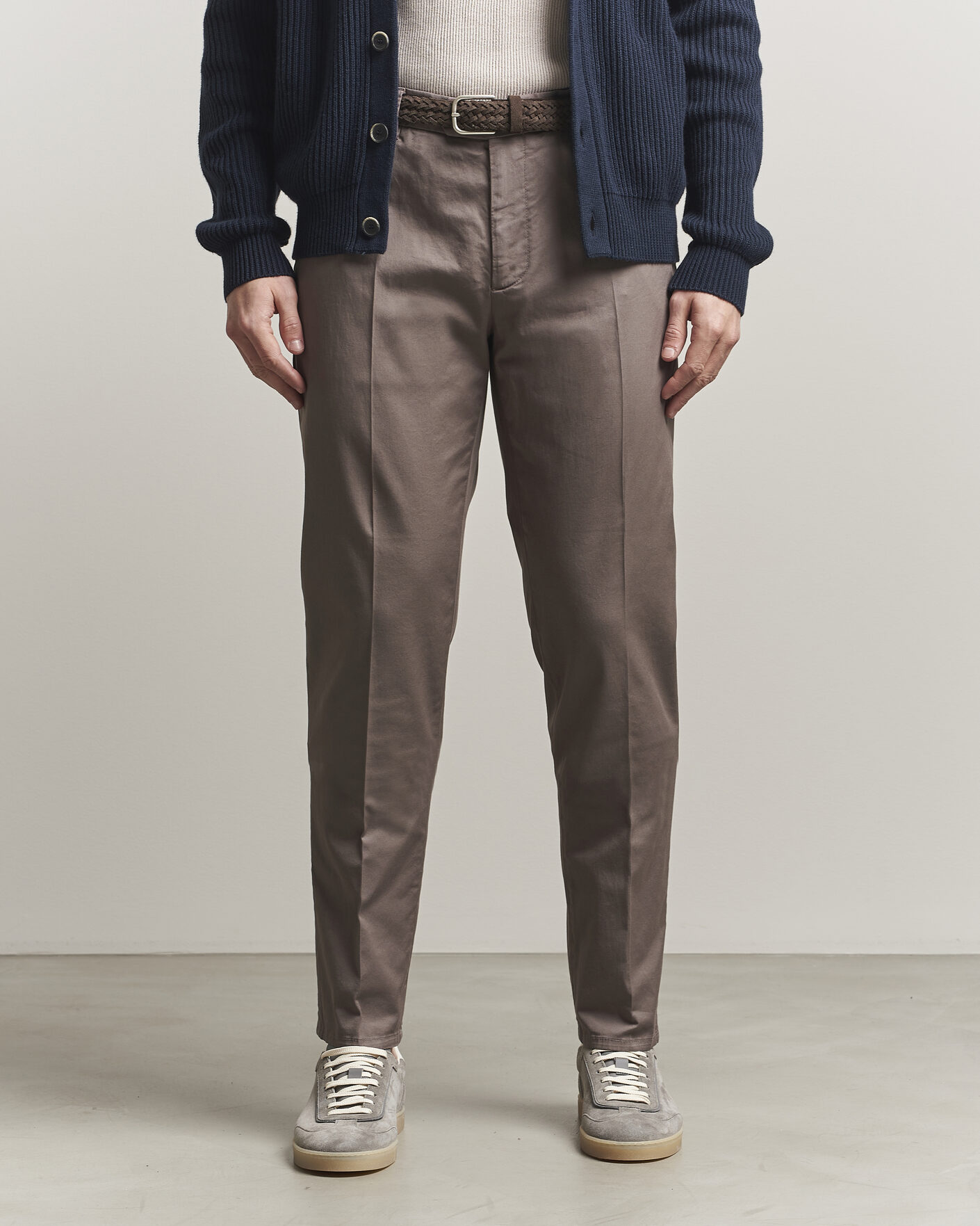 Herr | Byxor | Brunello Cucinelli | Slim Fit Chinos Brown