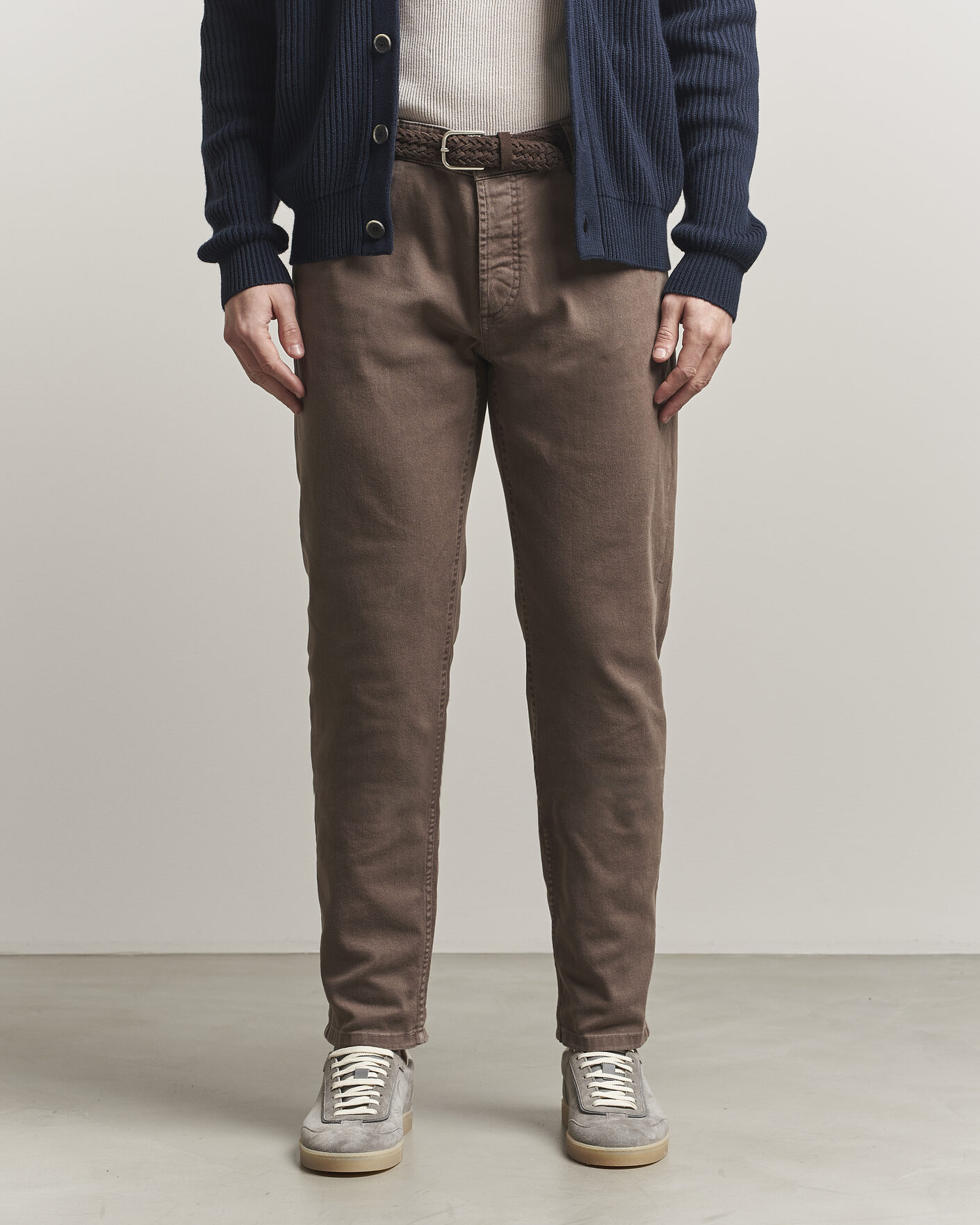 Herr | Byxor | Brunello Cucinelli | Traditional Fit Bull Denim Pants Dark Brown