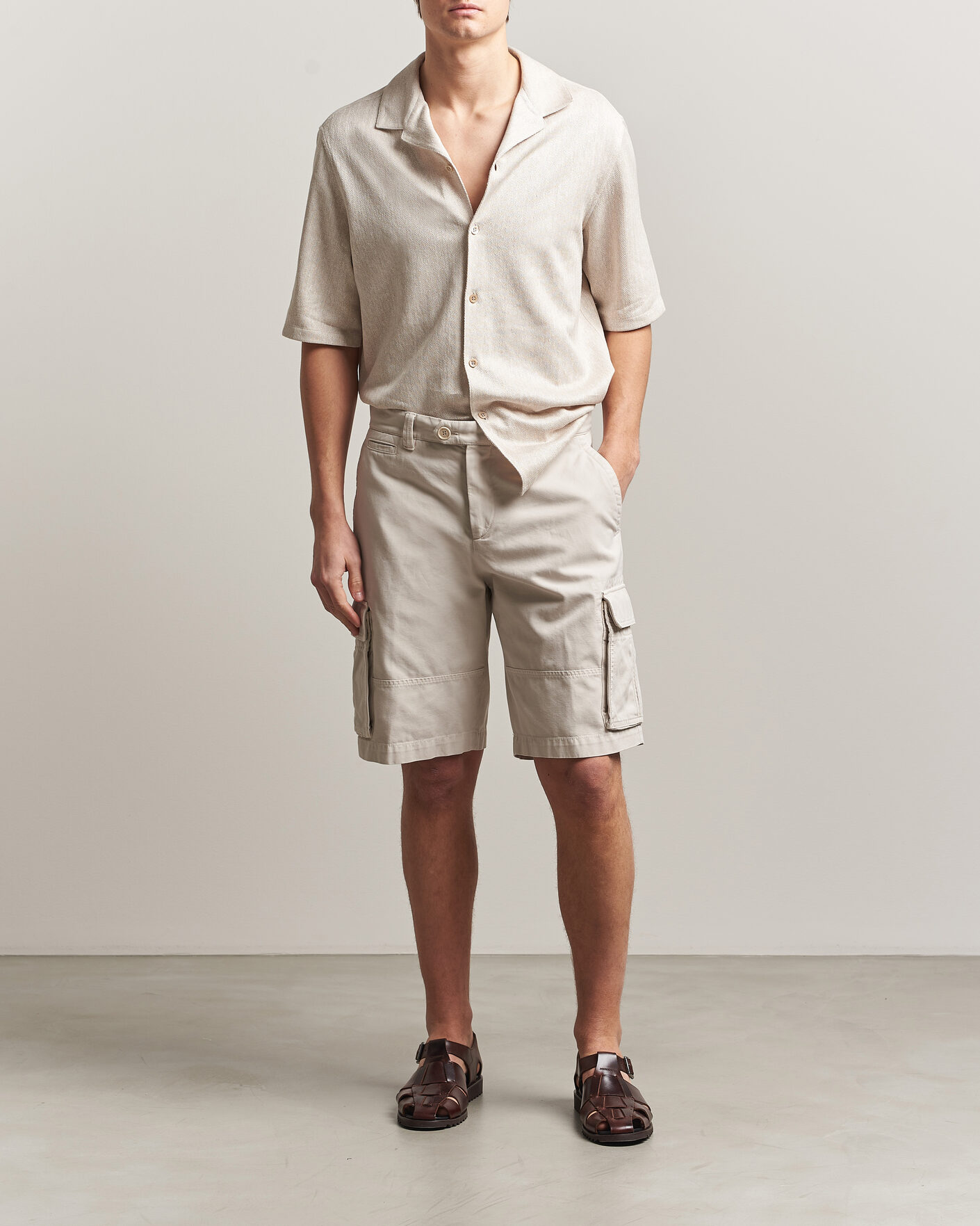 Herr | Shorts | Brunello Cucinelli | Cotton Cargo Shorts Light Beige