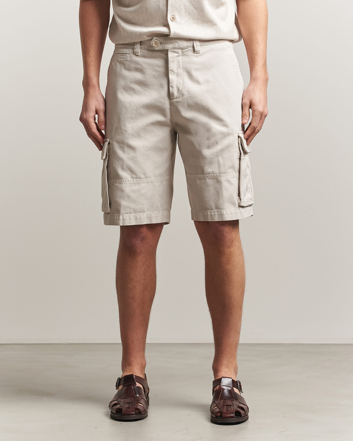 Herr | Shorts | Brunello Cucinelli | Cotton Cargo Shorts Light Beige