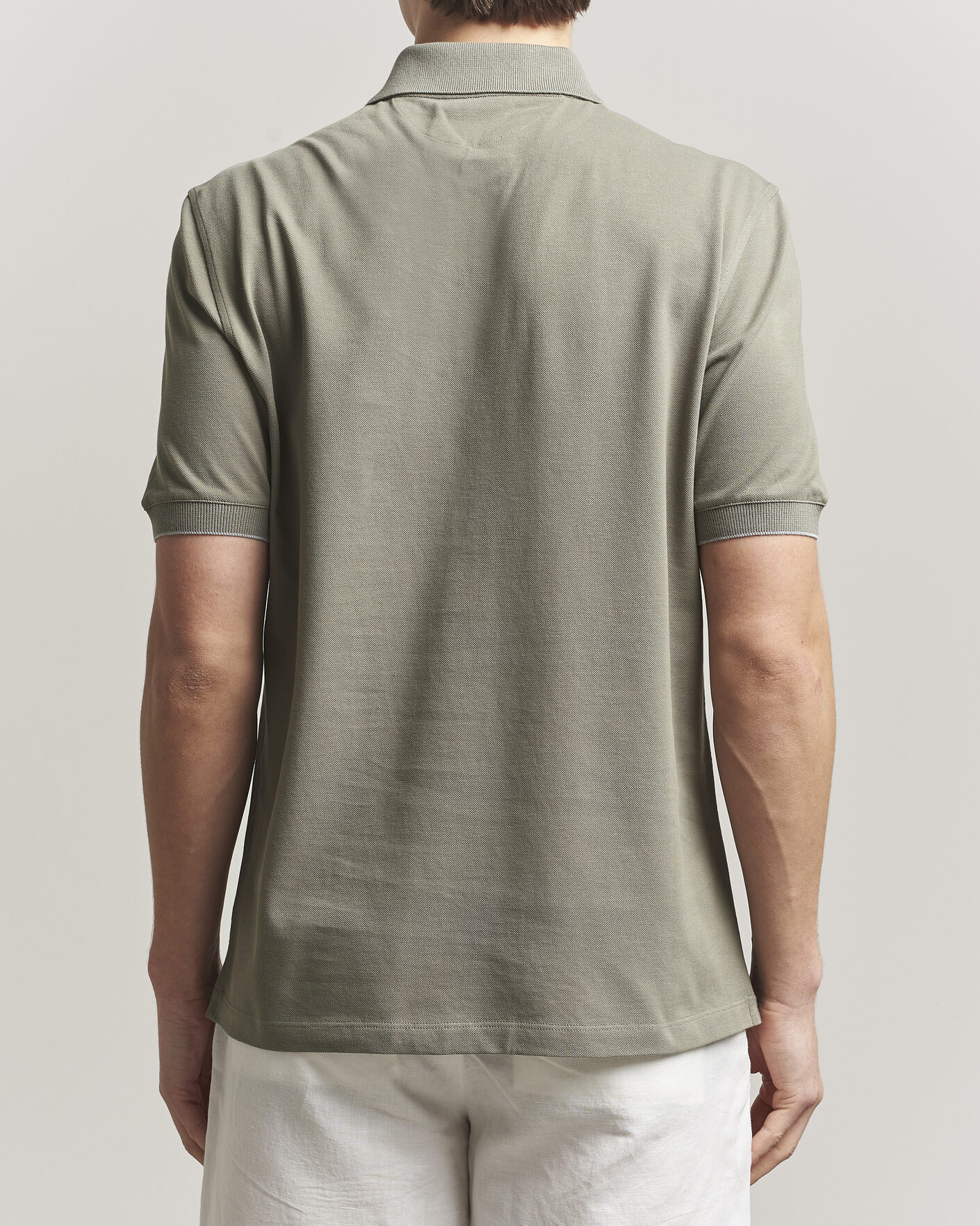 Herr | Pikéer | Brunello Cucinelli | Short Sleeve Logo Polo Olive