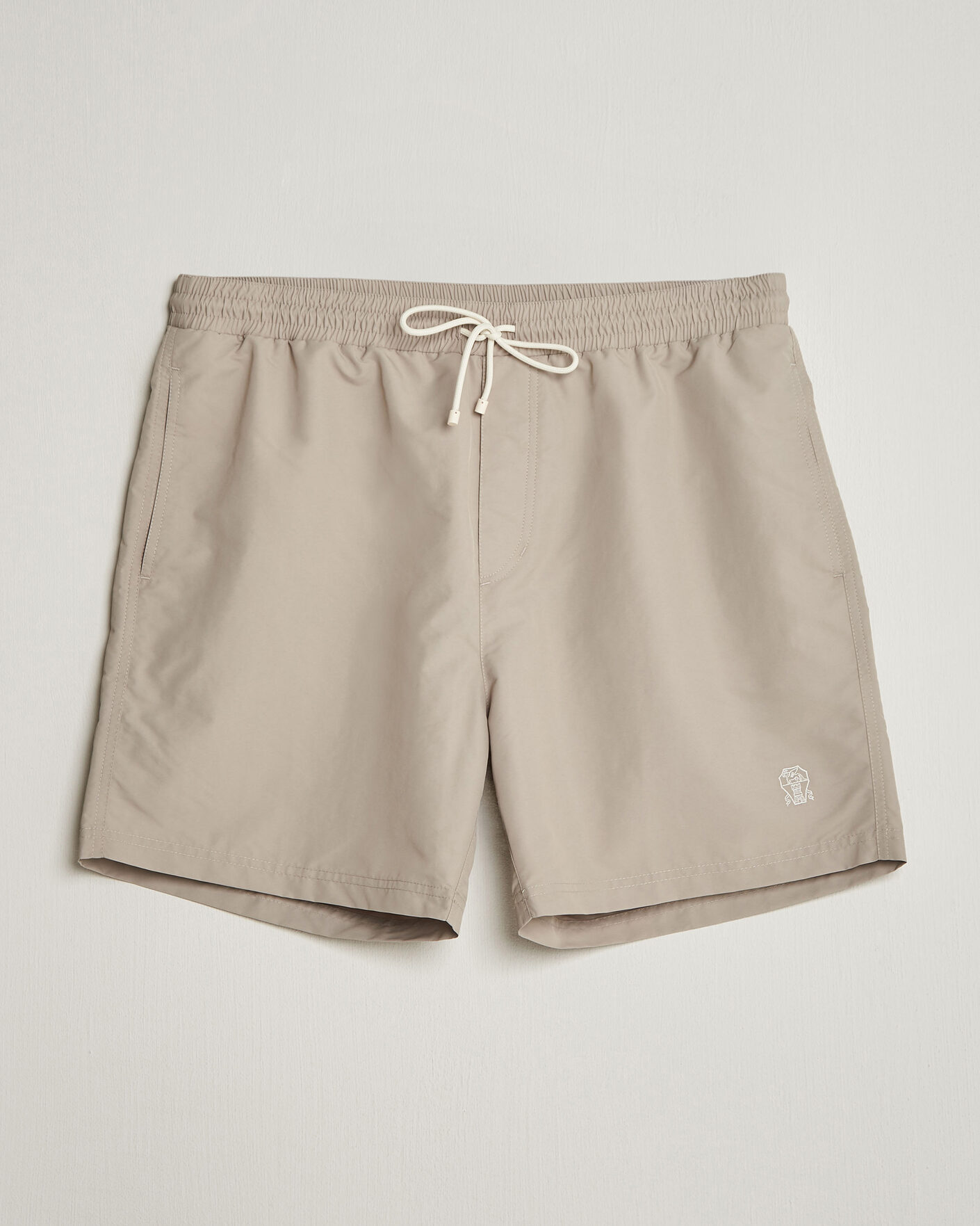 Herr | Badbyxor | Brunello Cucinelli | Nylon Swim Trunks Beige