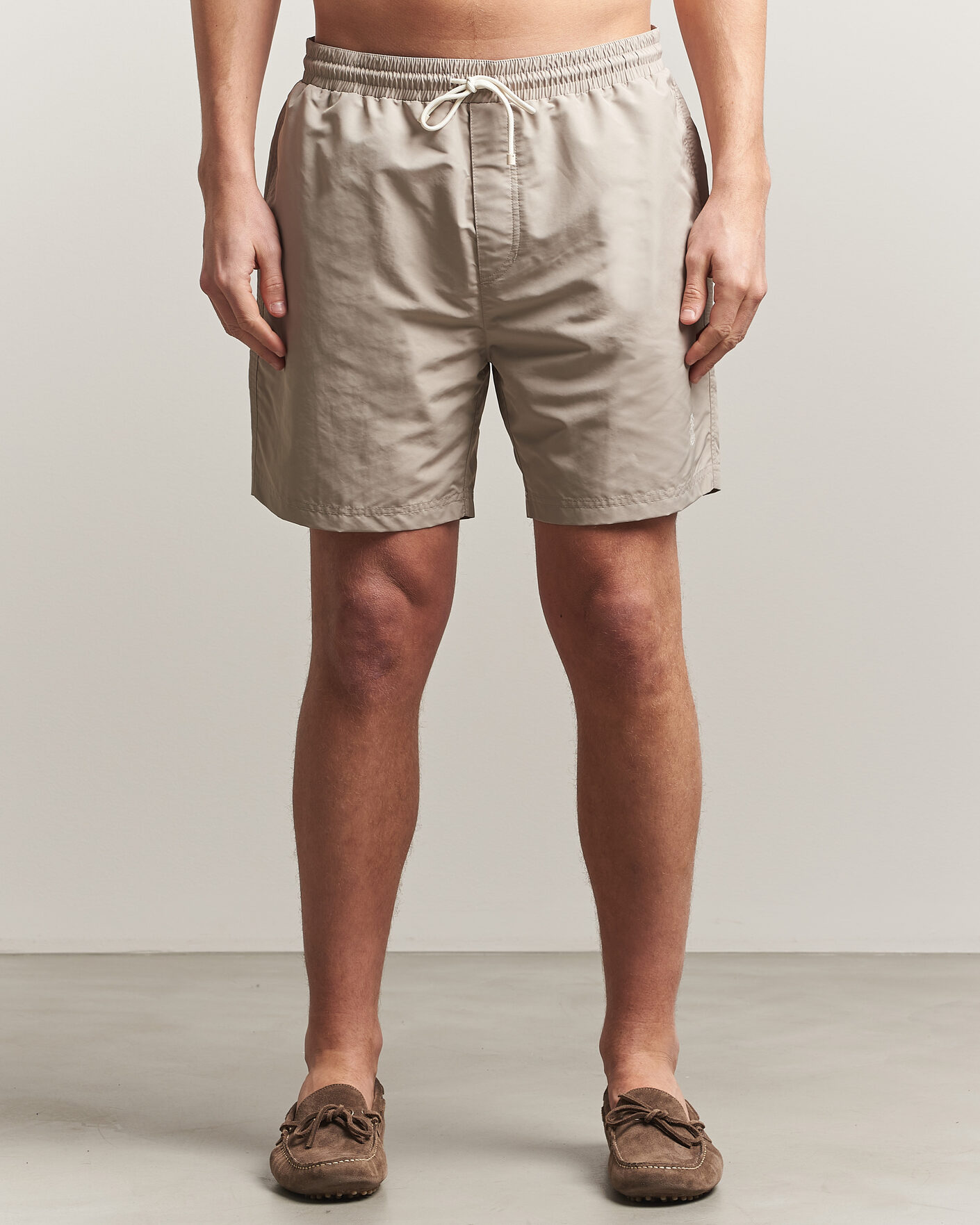 Herr | Badbyxor | Brunello Cucinelli | Nylon Swim Trunks Beige