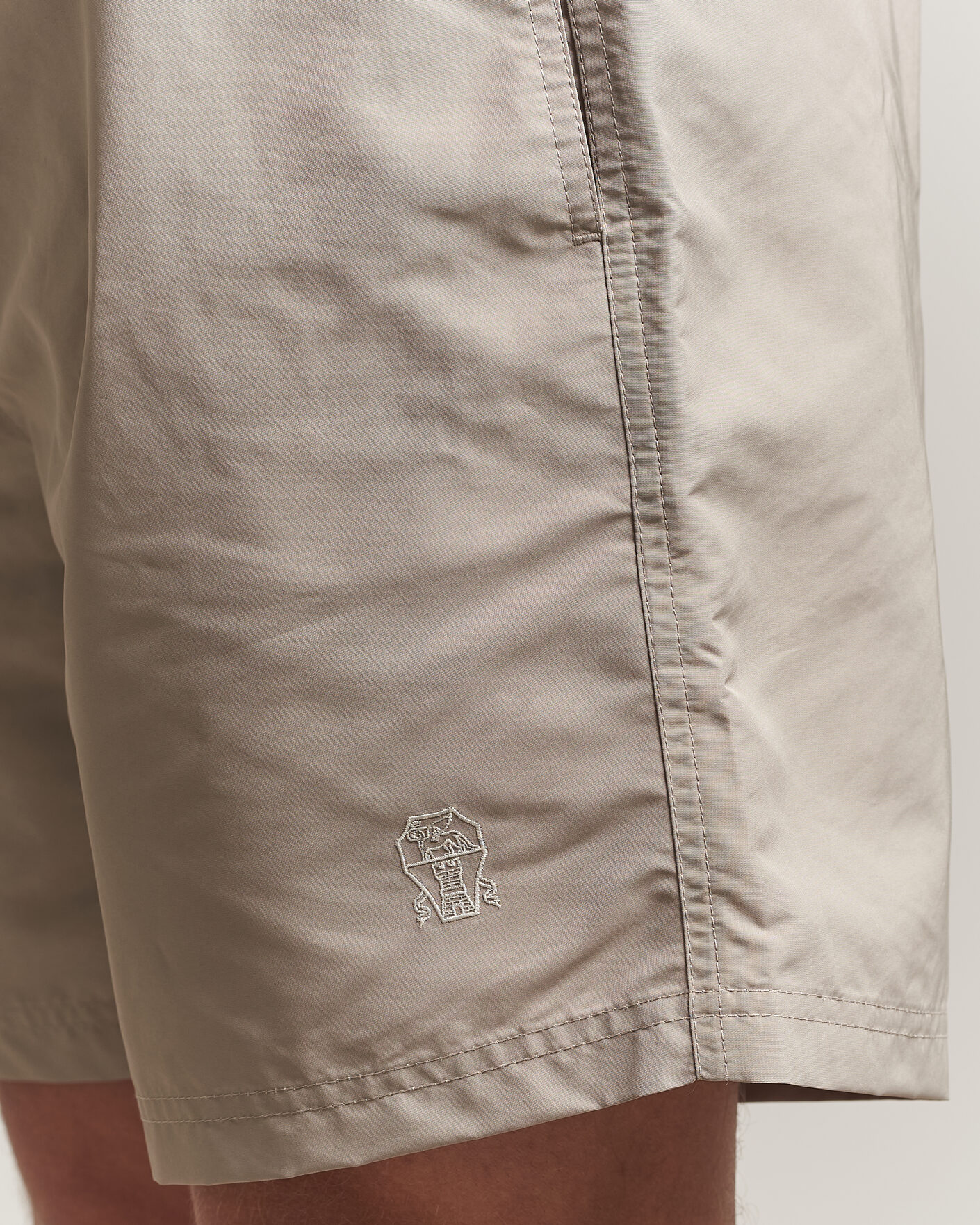 Herr | Badbyxor | Brunello Cucinelli | Nylon Swim Trunks Beige