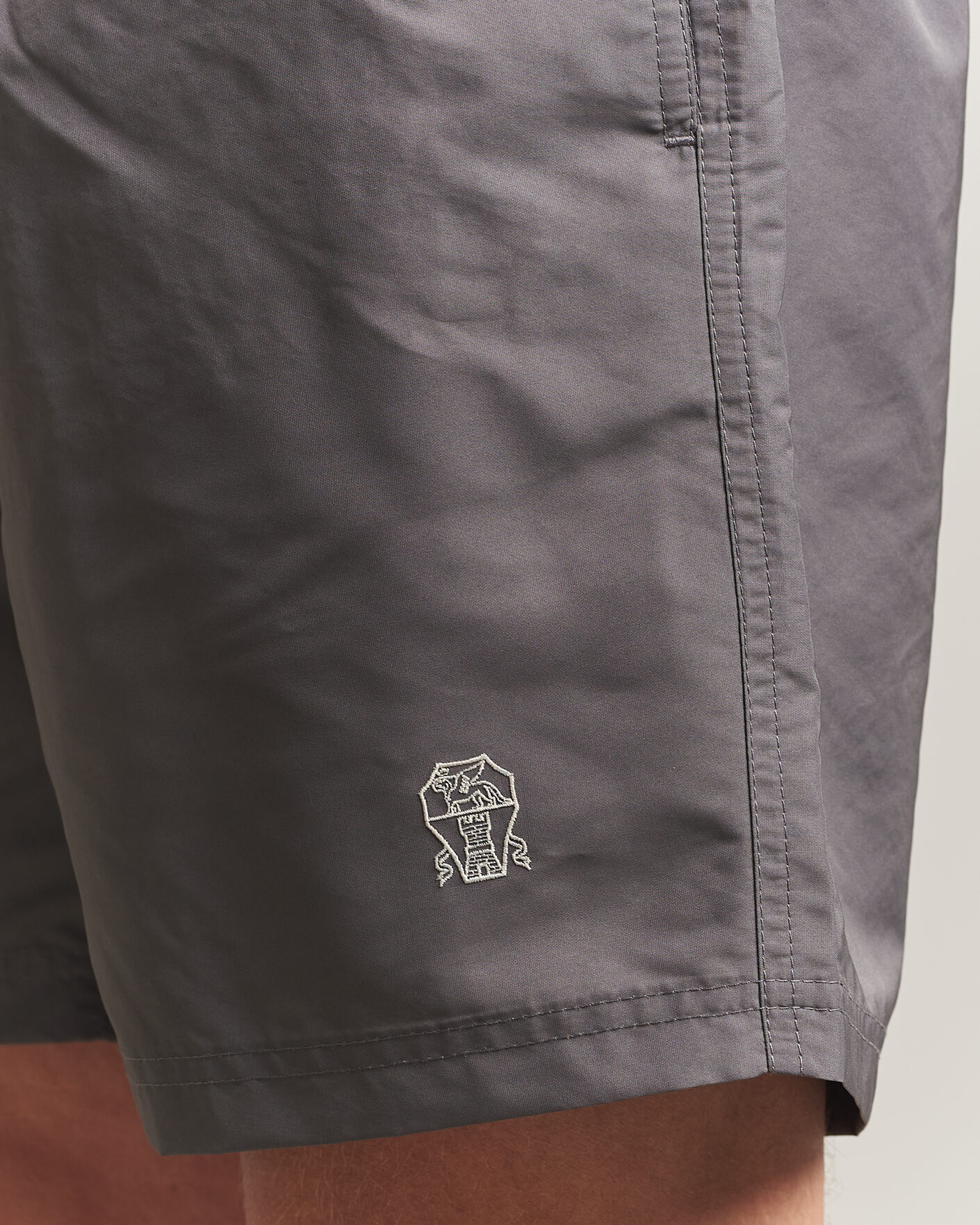 Herr | Badbyxor | Brunello Cucinelli | Nylon Swim Trunks Grey