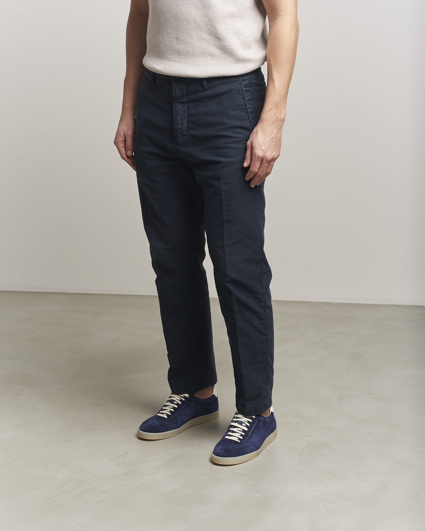 Herr | Sneakers | Brunello Cucinelli | Low Top Sneakers Navy Suede