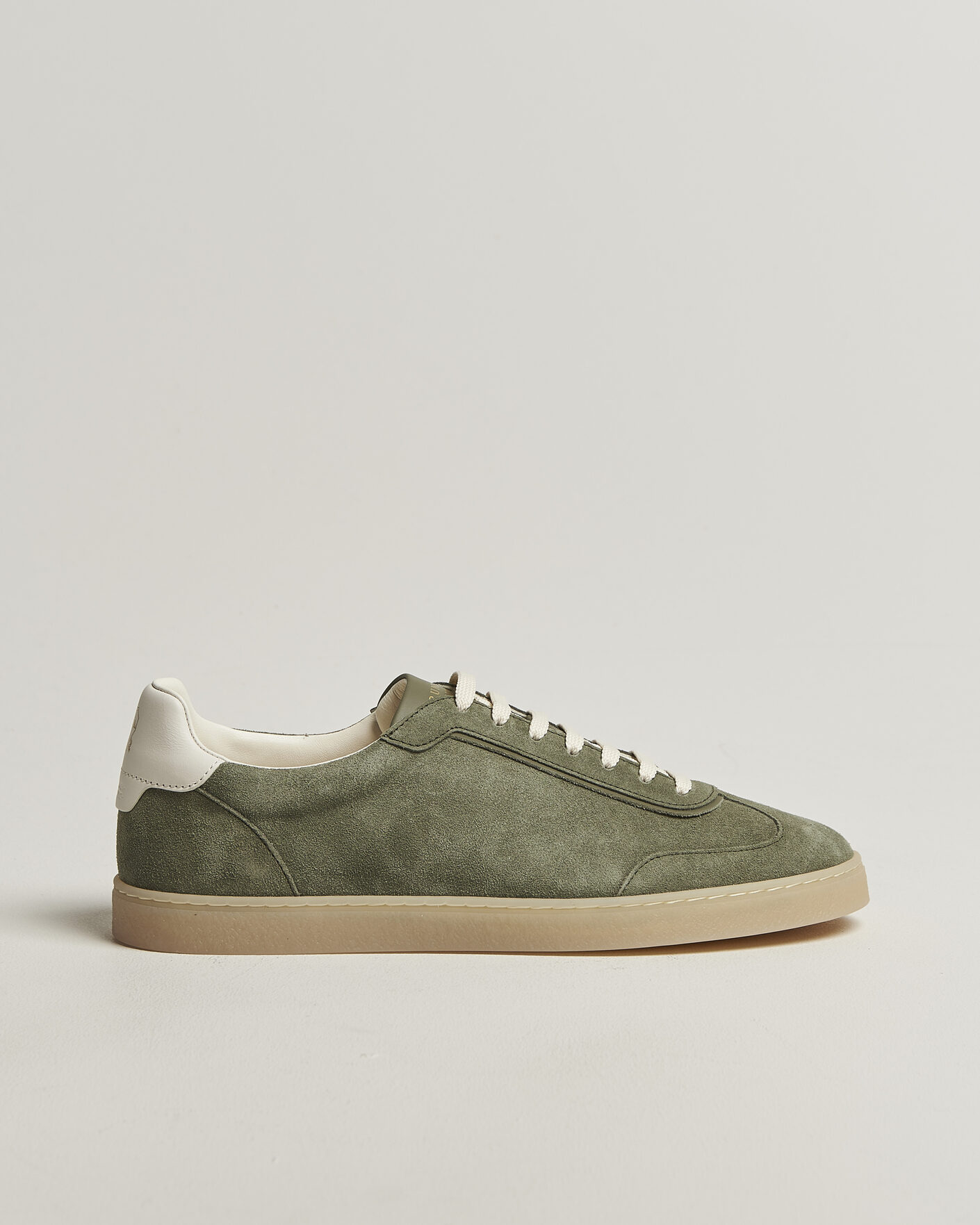 Herr | Sneakers | Brunello Cucinelli | Low Top Sneakers Olive Suede