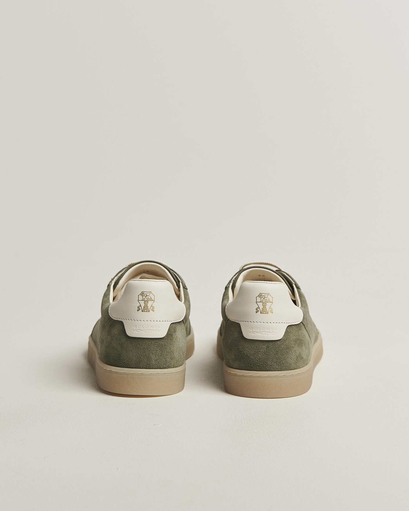 Herr | Sneakers | Brunello Cucinelli | Low Top Sneakers Olive Suede