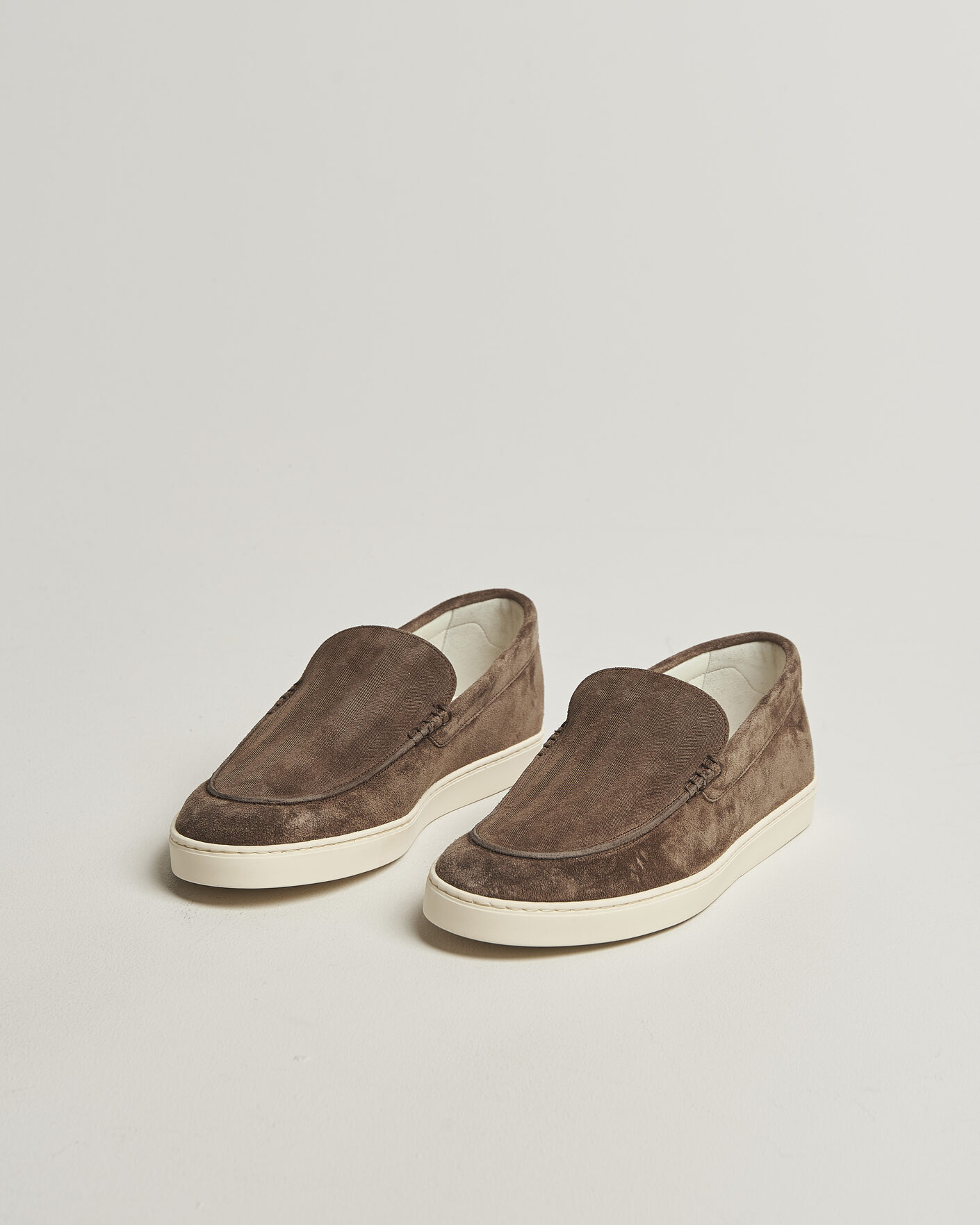 Herr | Loafers | Brunello Cucinelli | Moccasin Shoes Dark Brown Suede