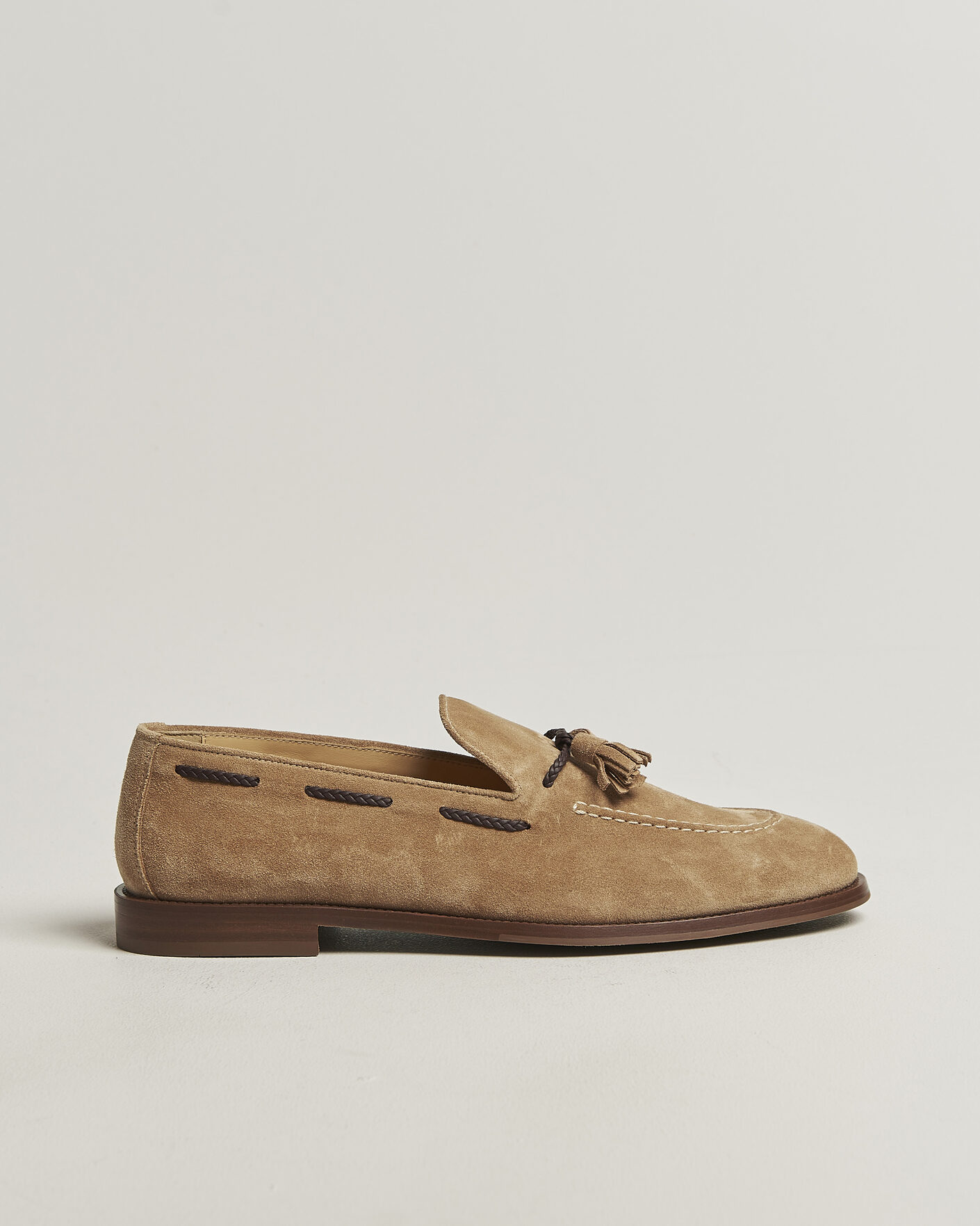 Herr | Loafers | Brunello Cucinelli | Tassel Loafers Siena Brown Suede