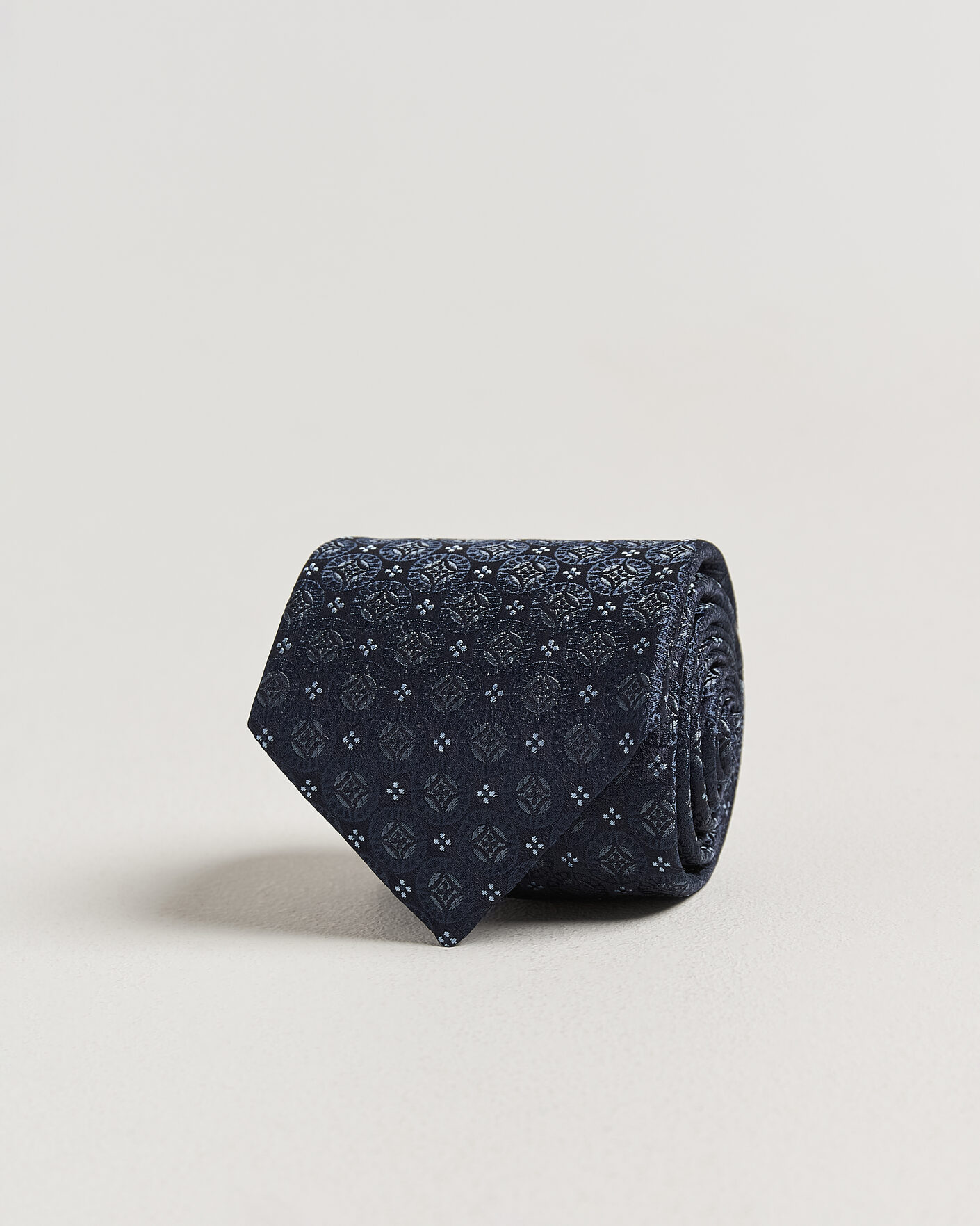 Herr | Slipsar | Brunello Cucinelli | Jacquard Silk Tie Navy