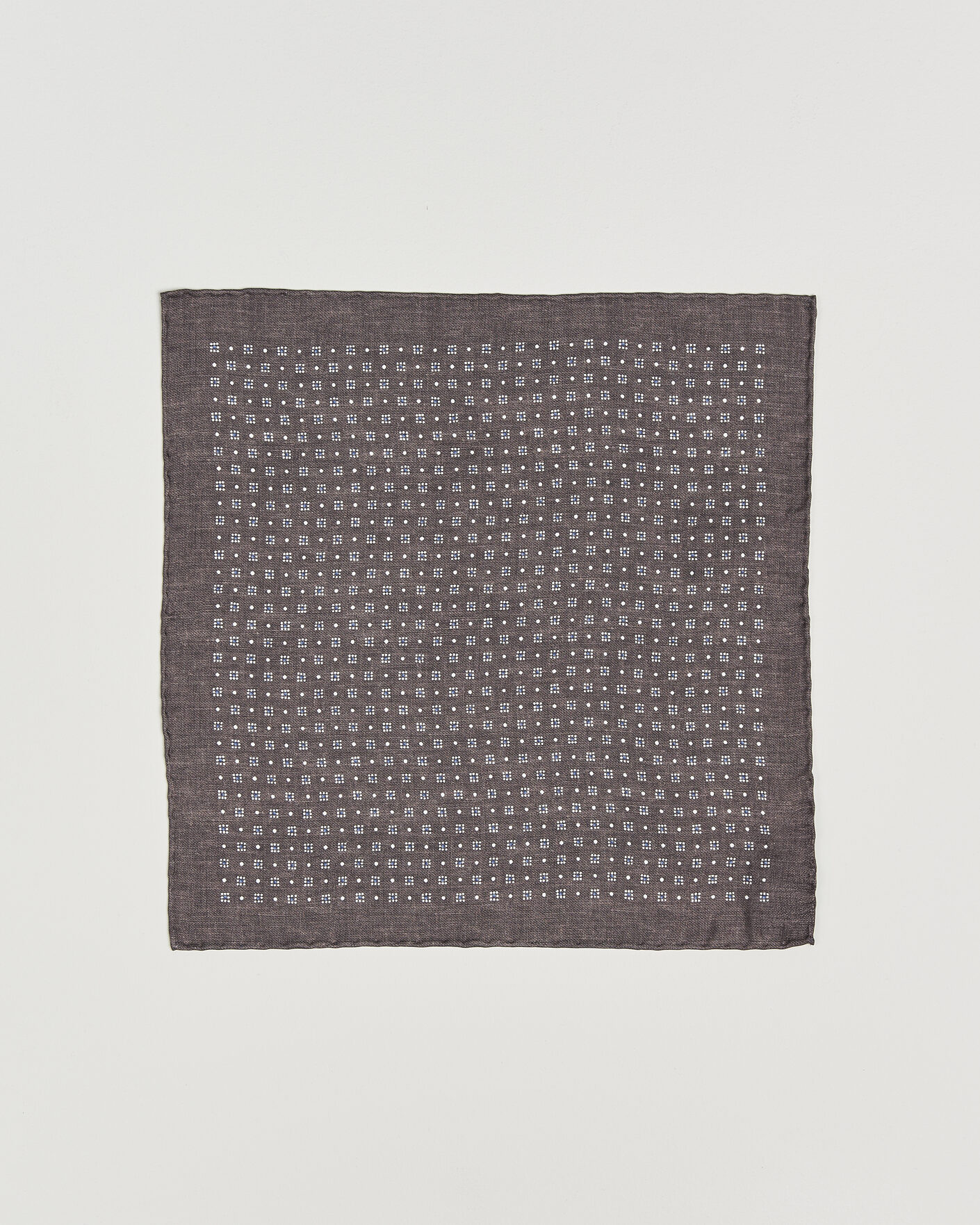 Herr | Näsdukar | Brunello Cucinelli | Printed Silk Pocket Square Brown