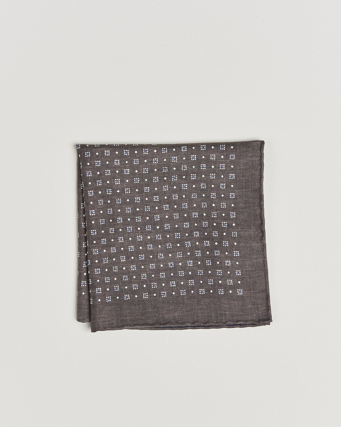 Herr | Näsdukar | Brunello Cucinelli | Printed Silk Pocket Square Brown