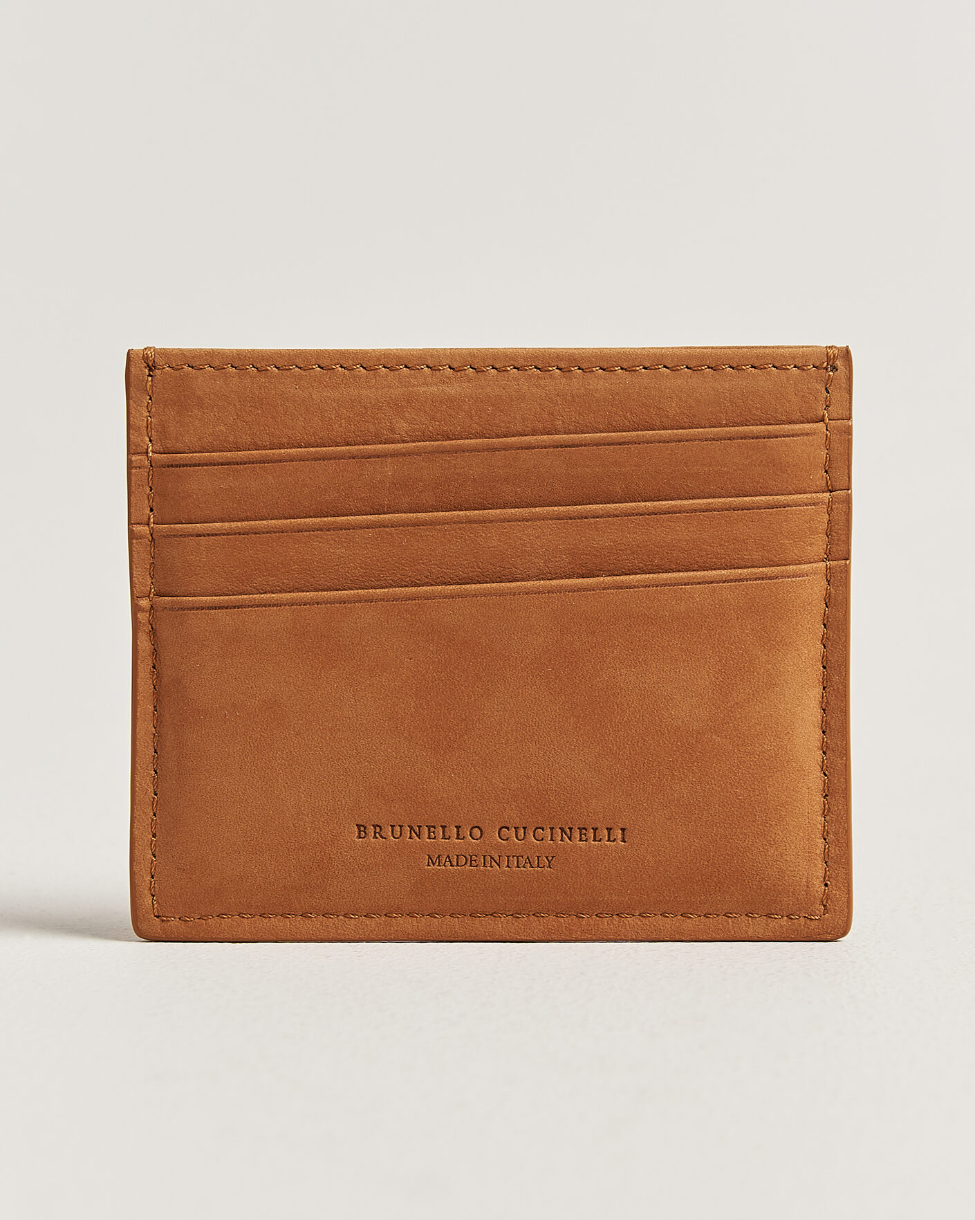 Herr | Plånböcker | Brunello Cucinelli | Nubuck Wallet Card Holder Cognac