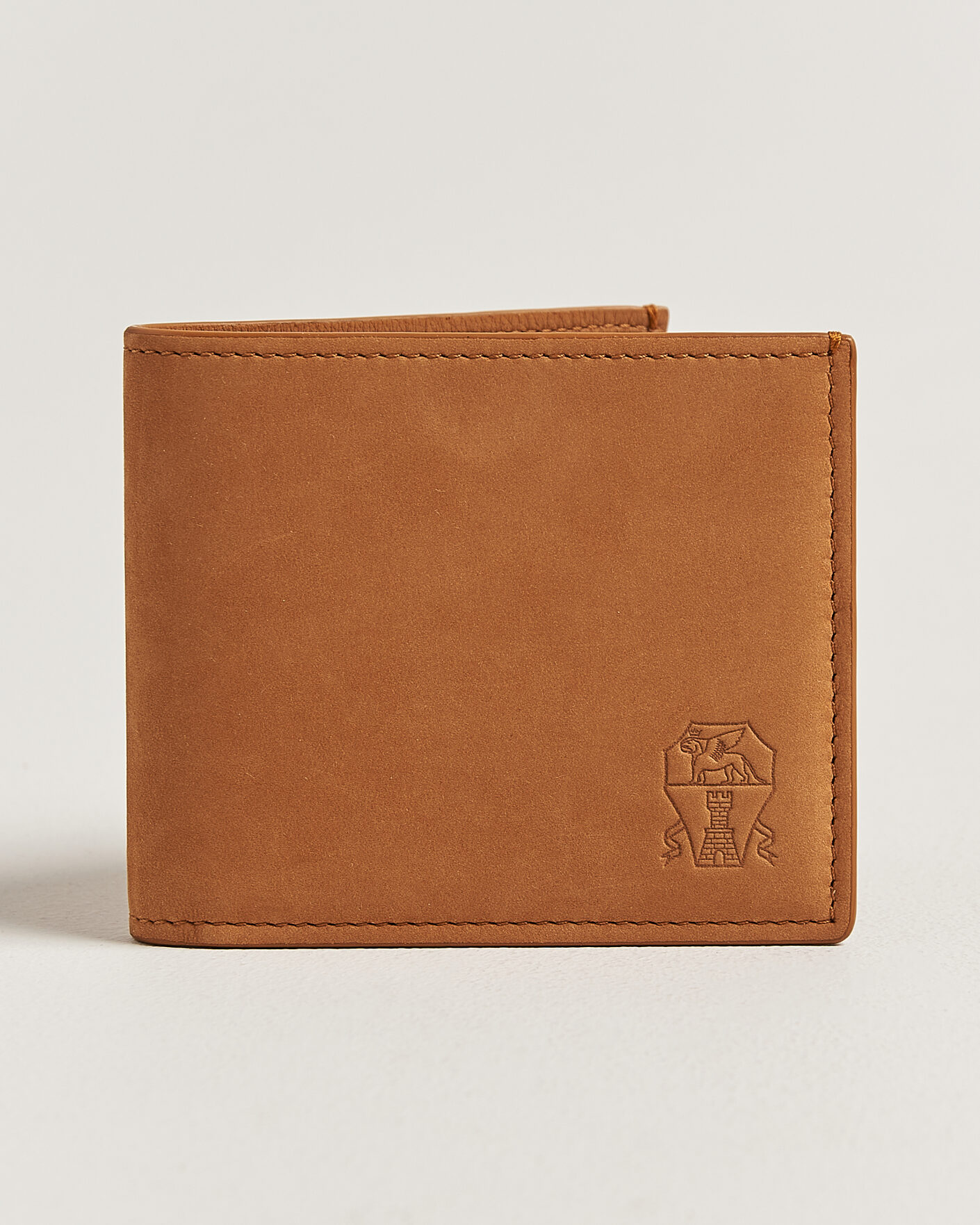 Herr | Plånböcker | Brunello Cucinelli | Nubuck Leather Wallet Cognac