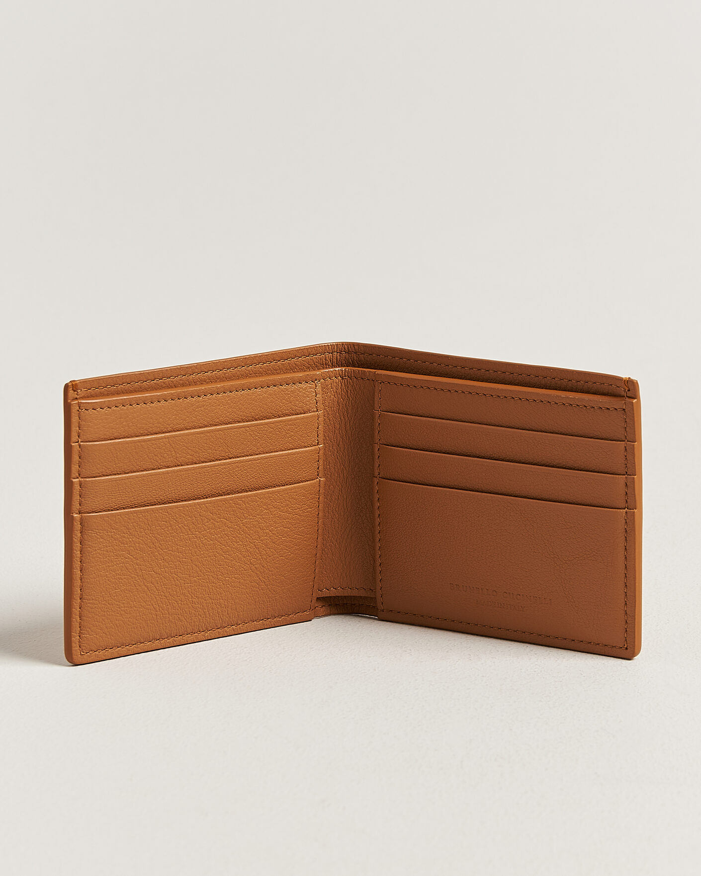 Herr | Plånböcker | Brunello Cucinelli | Nubuck Leather Wallet Cognac