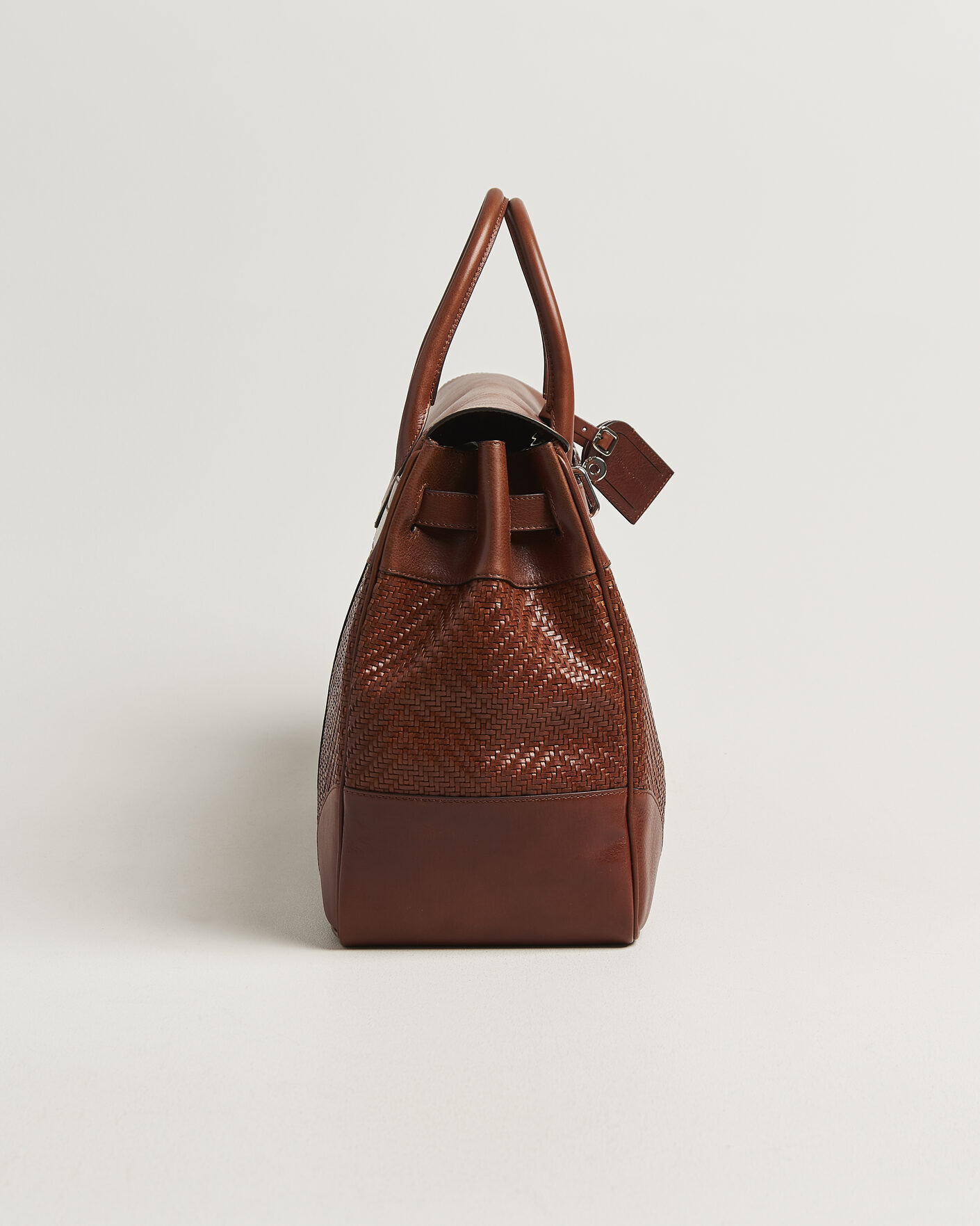 Herr | Väskor | Brunello Cucinelli | Woven Leather Duffle Bag Burnished Calf