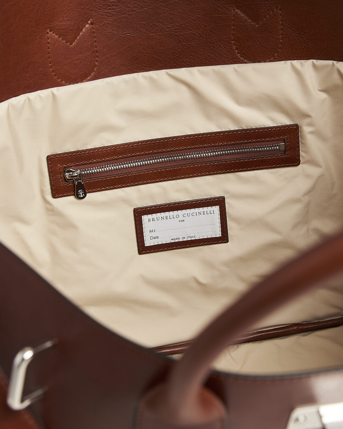 Herr | Väskor | Brunello Cucinelli | Woven Leather Duffle Bag Burnished Calf