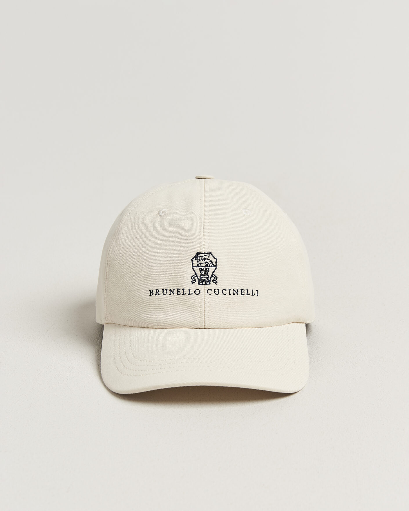 Herr | Hattar & kepsar | Brunello Cucinelli | Twill Cotton Baseball Cap Off White