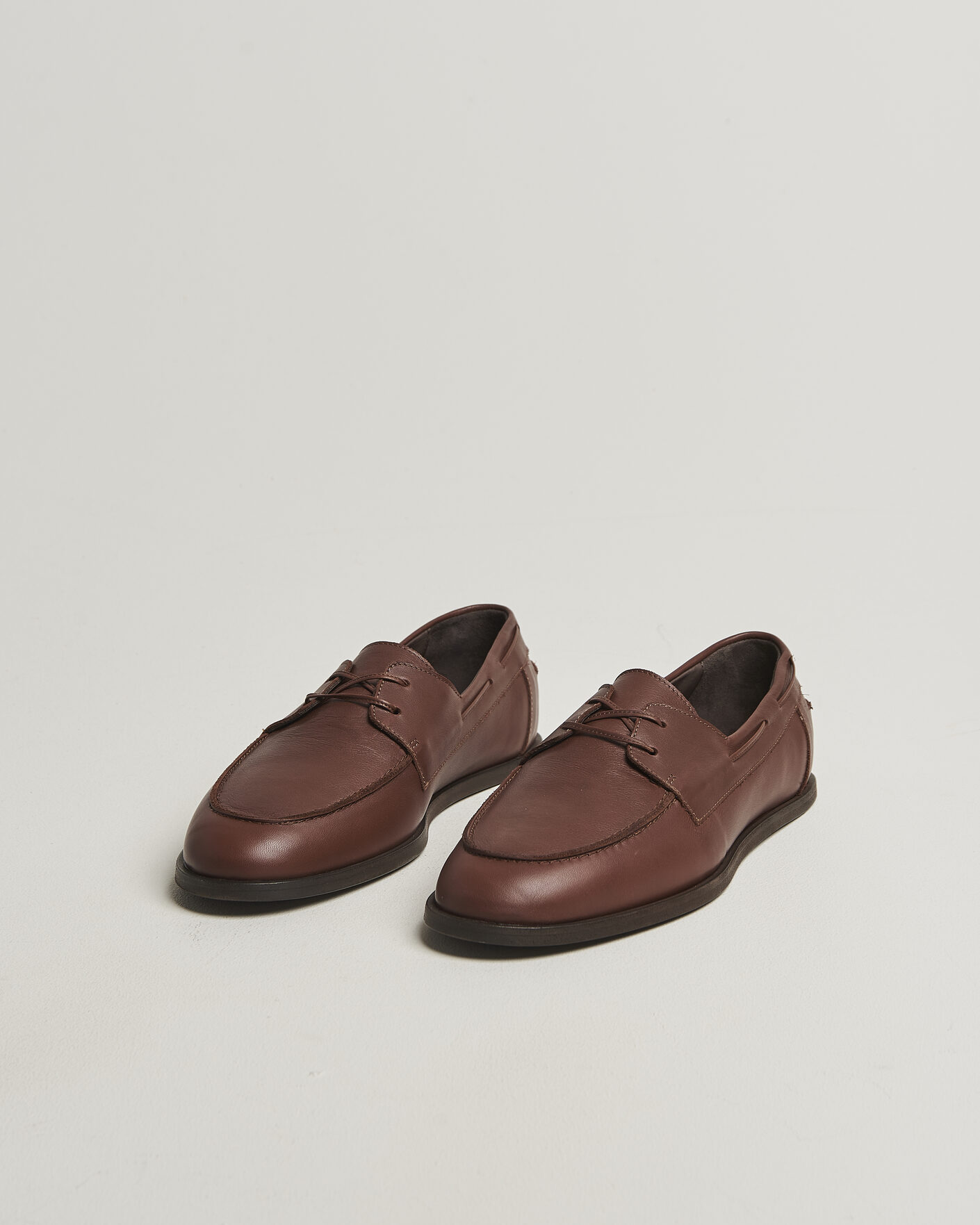 Herr | Seglarskor | Lardini | Orfeo Leather Boat Shoe Brown