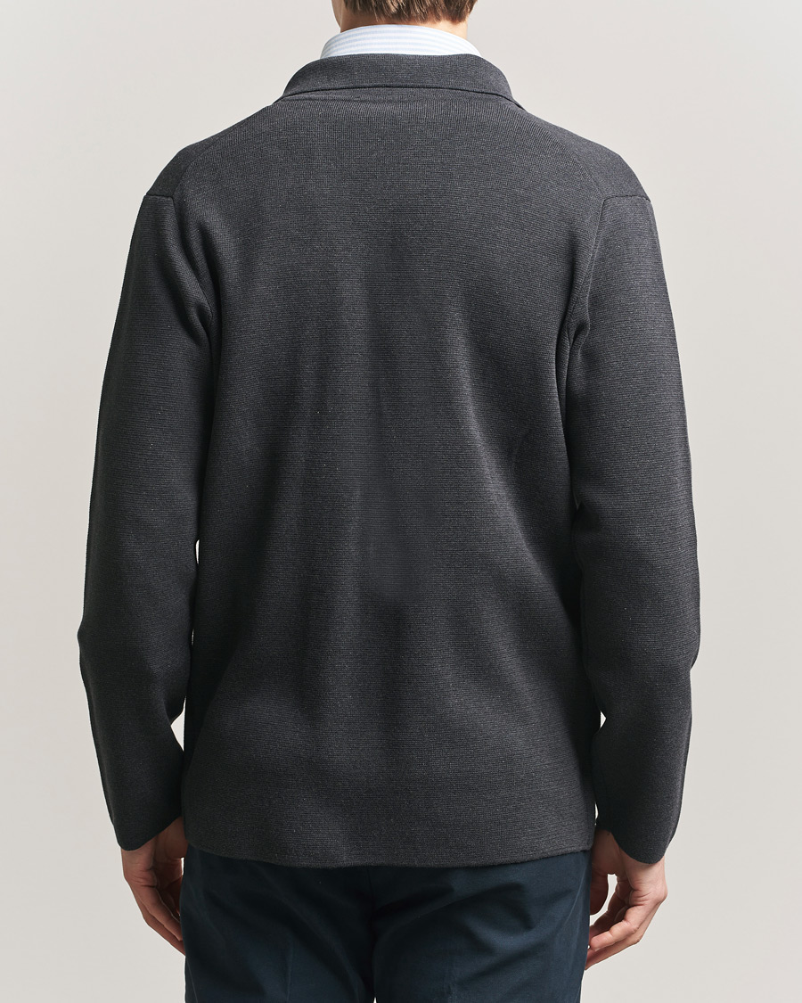 Herr | Kavajer | Lardini | Knitted Cotton Blazer Grey