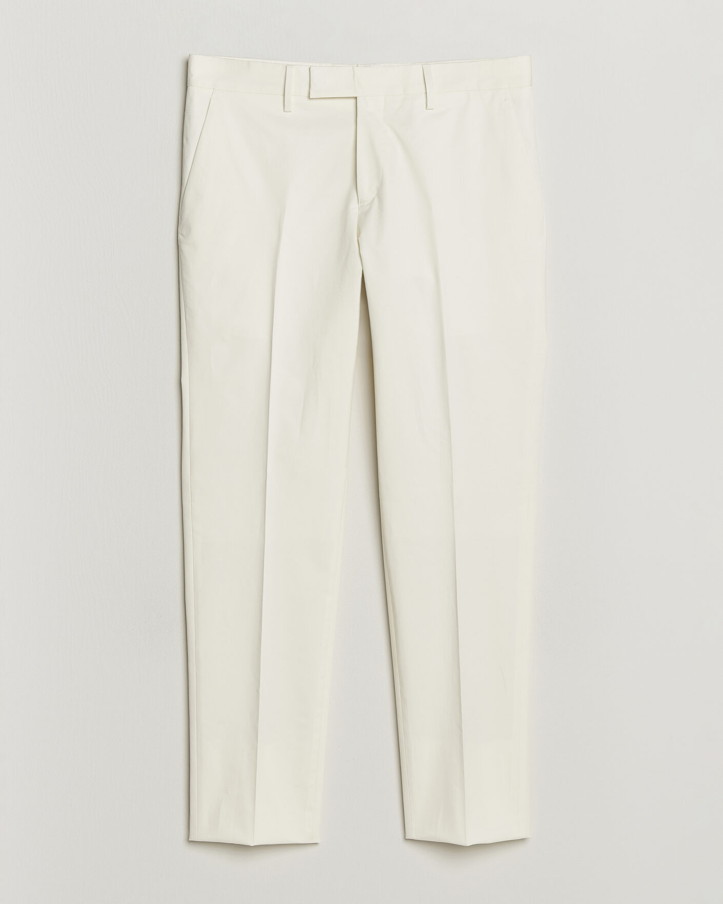 Herr | Byxor | Lardini | Lyon Cotton Twill Stretch Trousers White