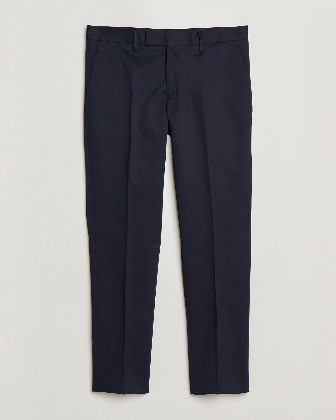 Herr | Byxor | Lardini | Lyon Cotton Twill Stretch Trousers Navy