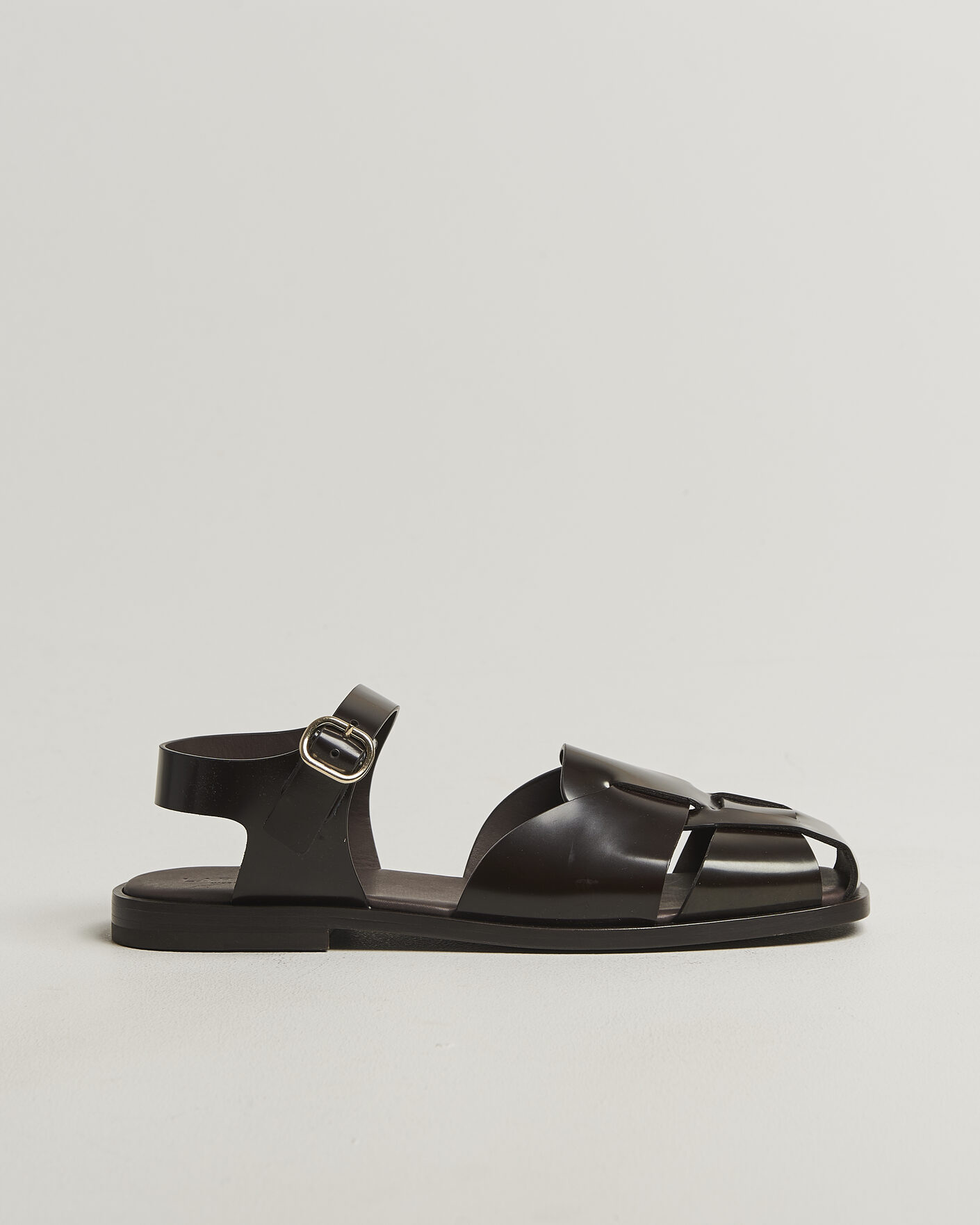 Herr | Sandaler & Tofflor | Lardini | Marcel Leather Sandal Dark Brown