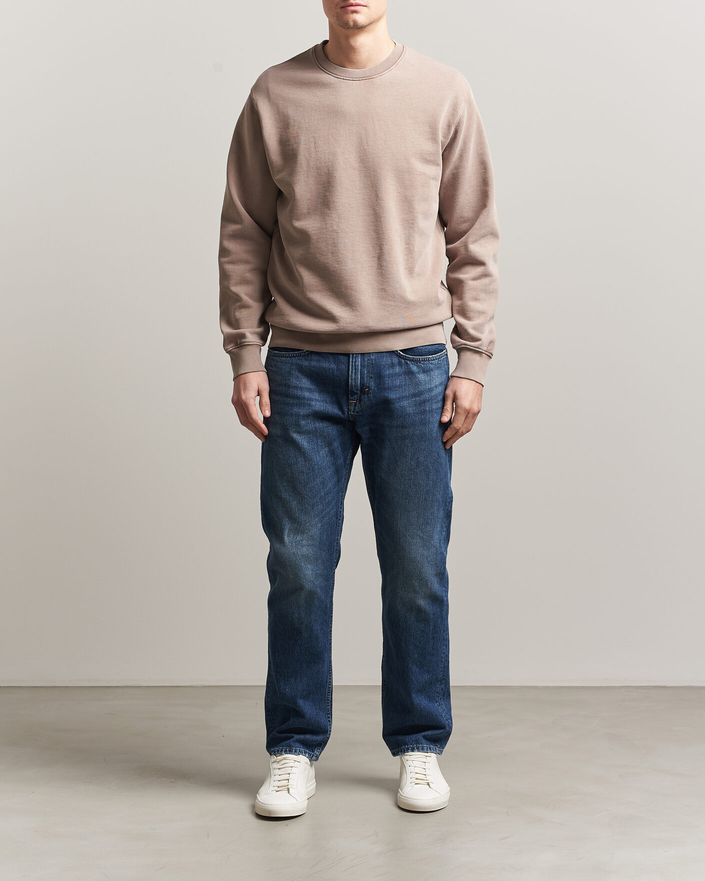 Herr | Tröjor | Colorful Standard | Classic Organic Crew Neck Sweat Faded Khaki