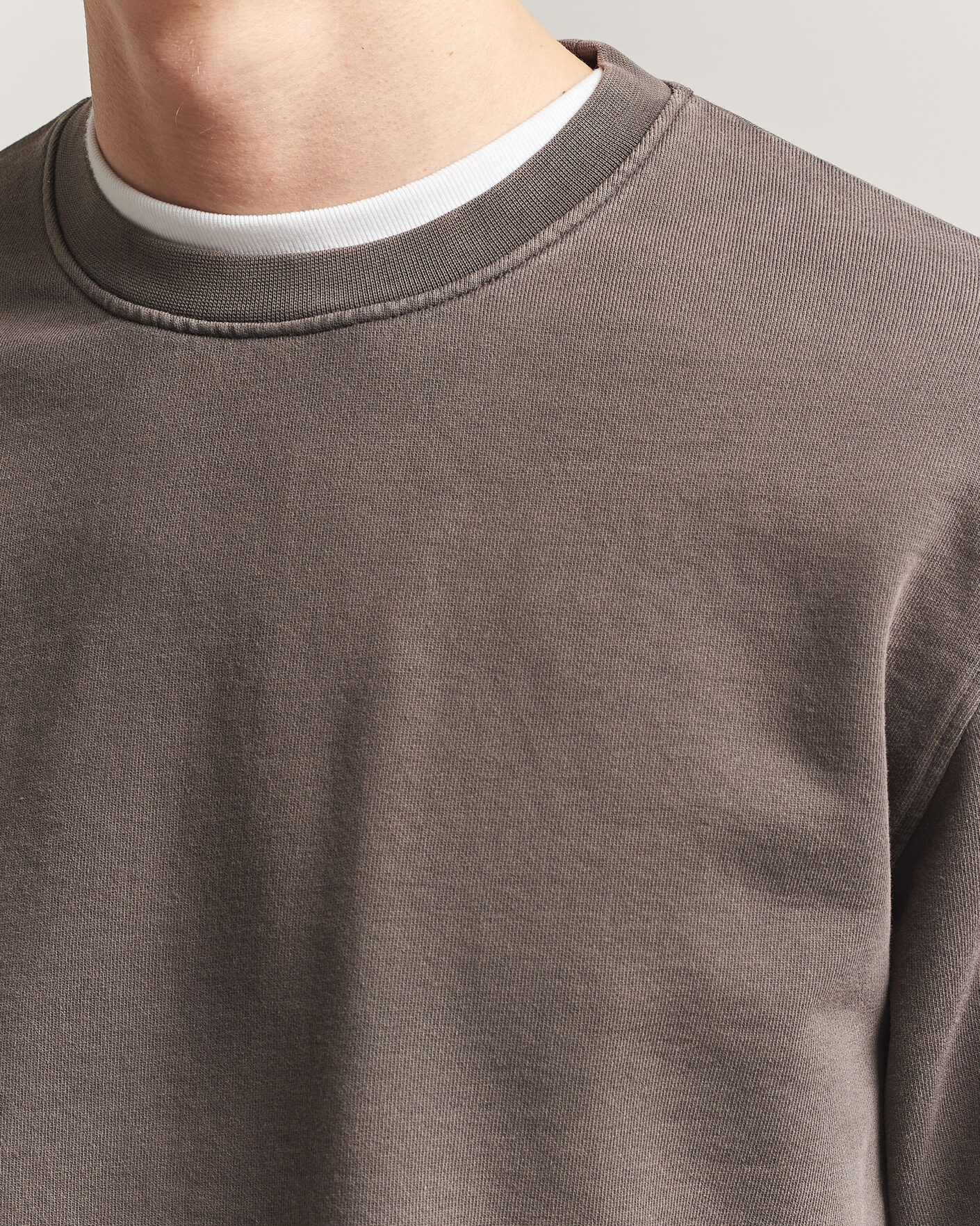 Herr | Tröjor | Colorful Standard | Classic Organic Crew Neck Sweat Fade Mud