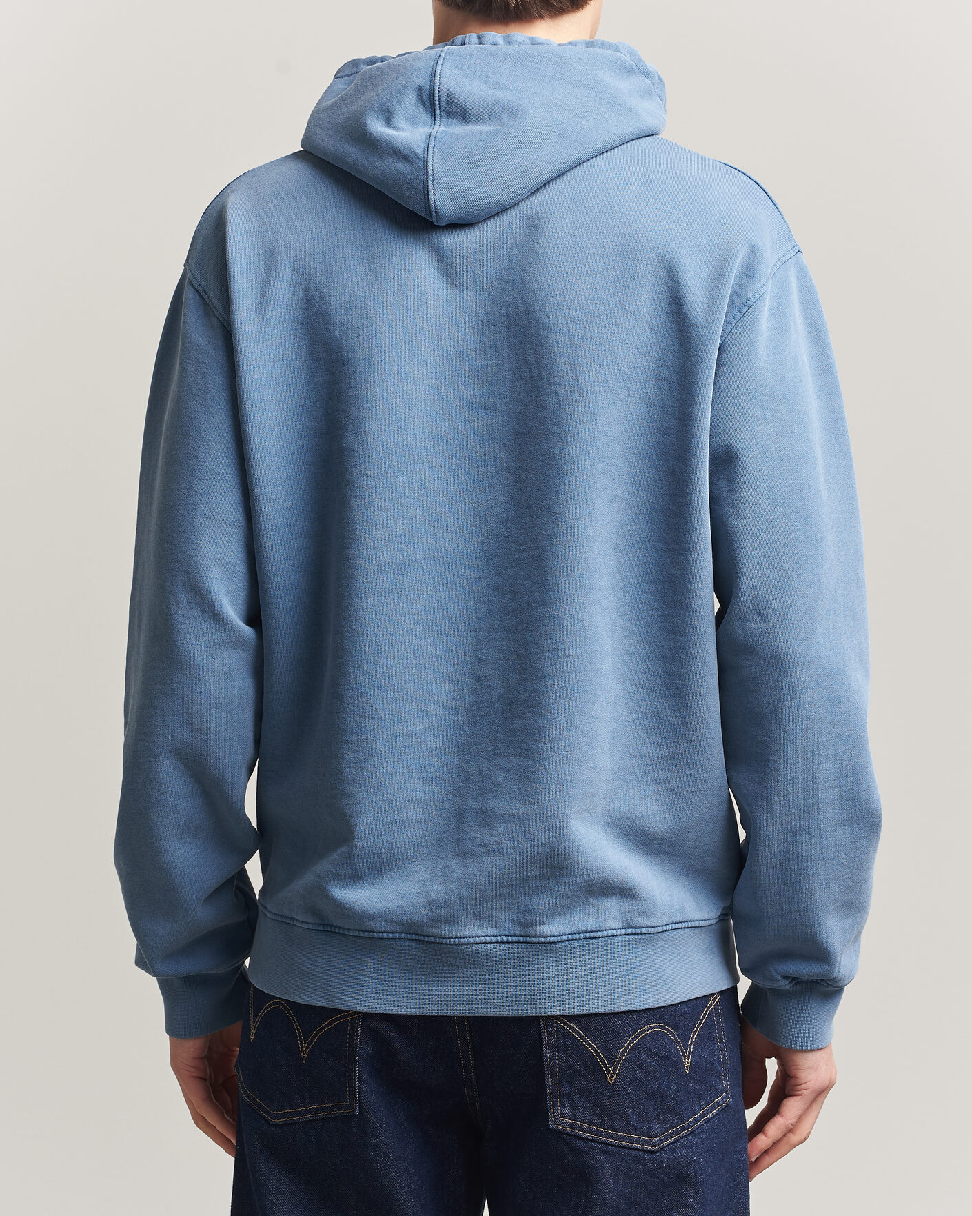 Herr | Tröjor | Colorful Standard | Classic Organic Hood Faded Indigo