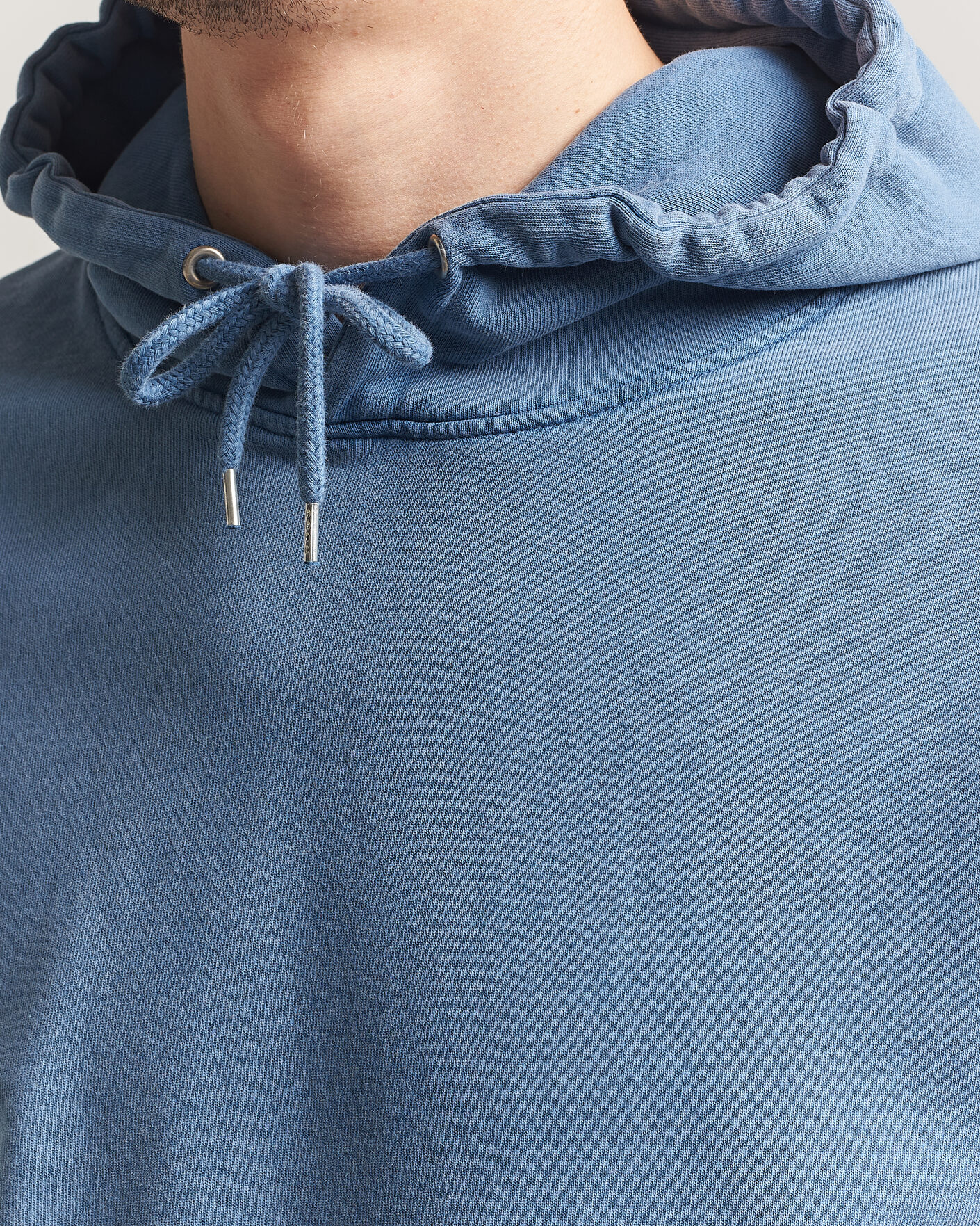 Herr | Tröjor | Colorful Standard | Classic Organic Hood Faded Indigo