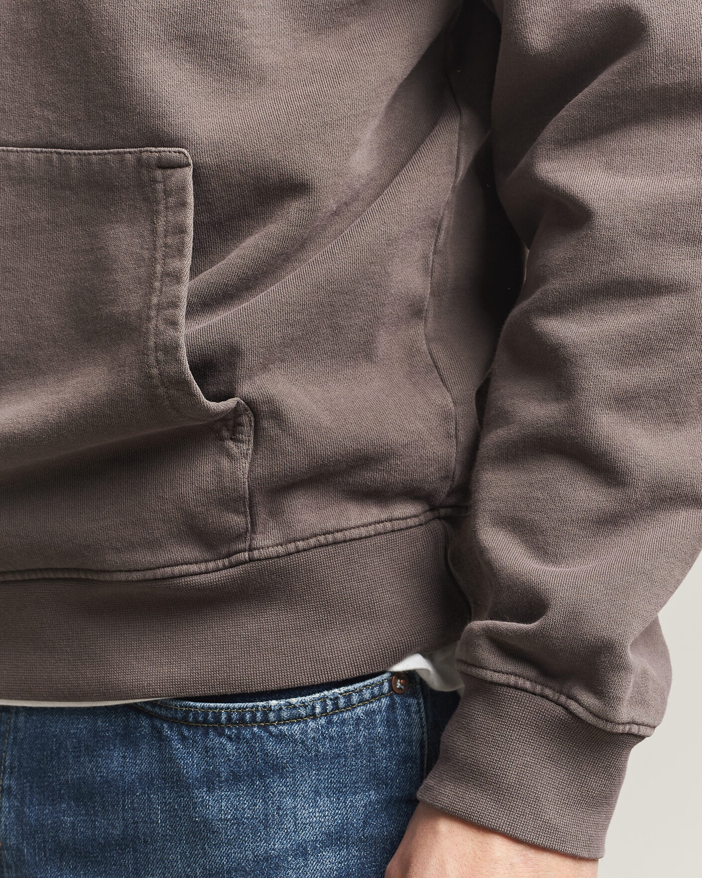 Herr | Tröjor | Colorful Standard | Classic Organic Hood Fade Mud