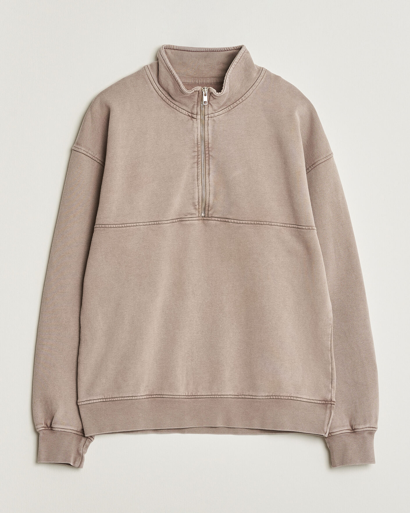 Herr | Tröjor | Colorful Standard | Classic Organic Half-Zip Faded Khaki