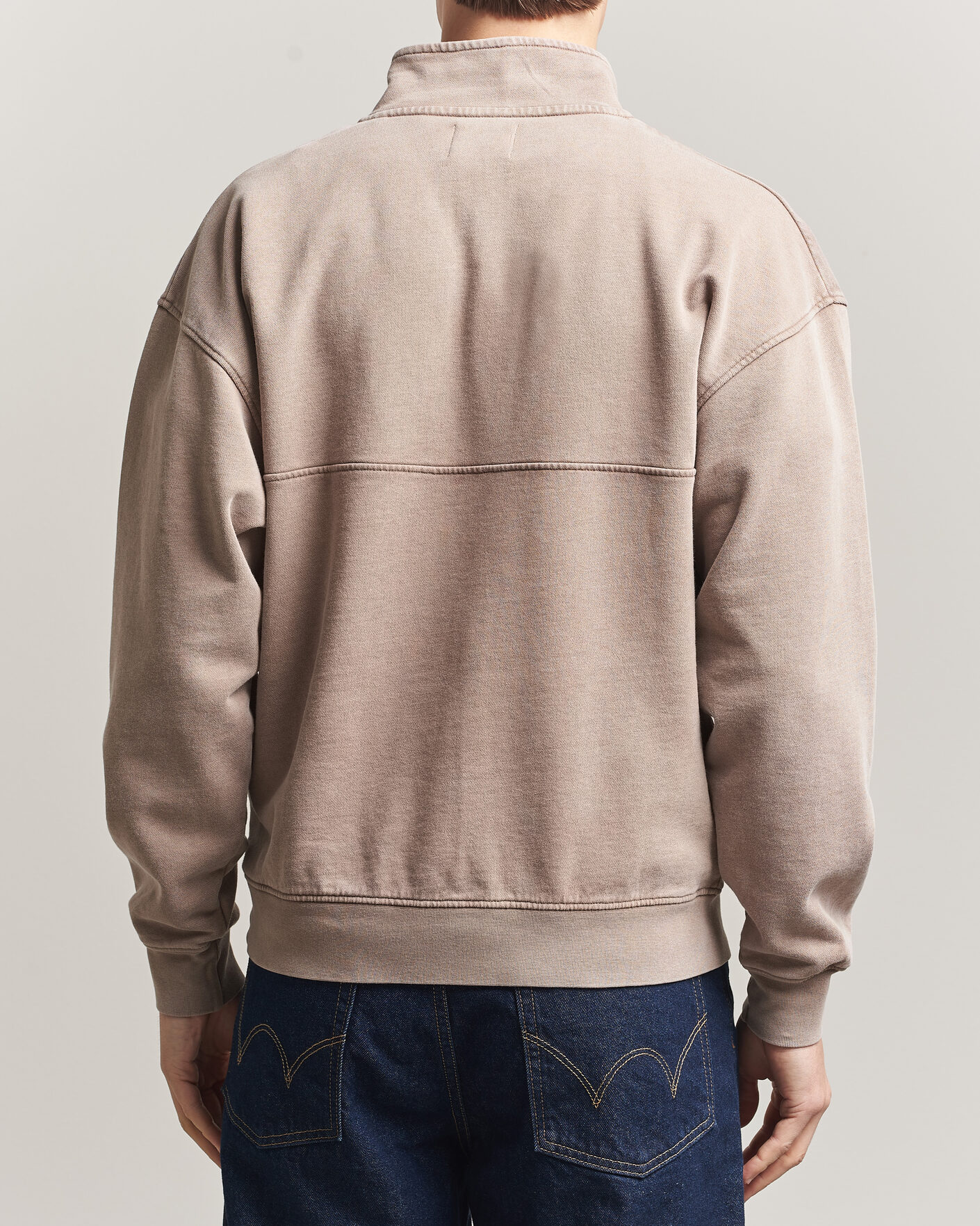 Herr | Tröjor | Colorful Standard | Classic Organic Half-Zip Faded Khaki