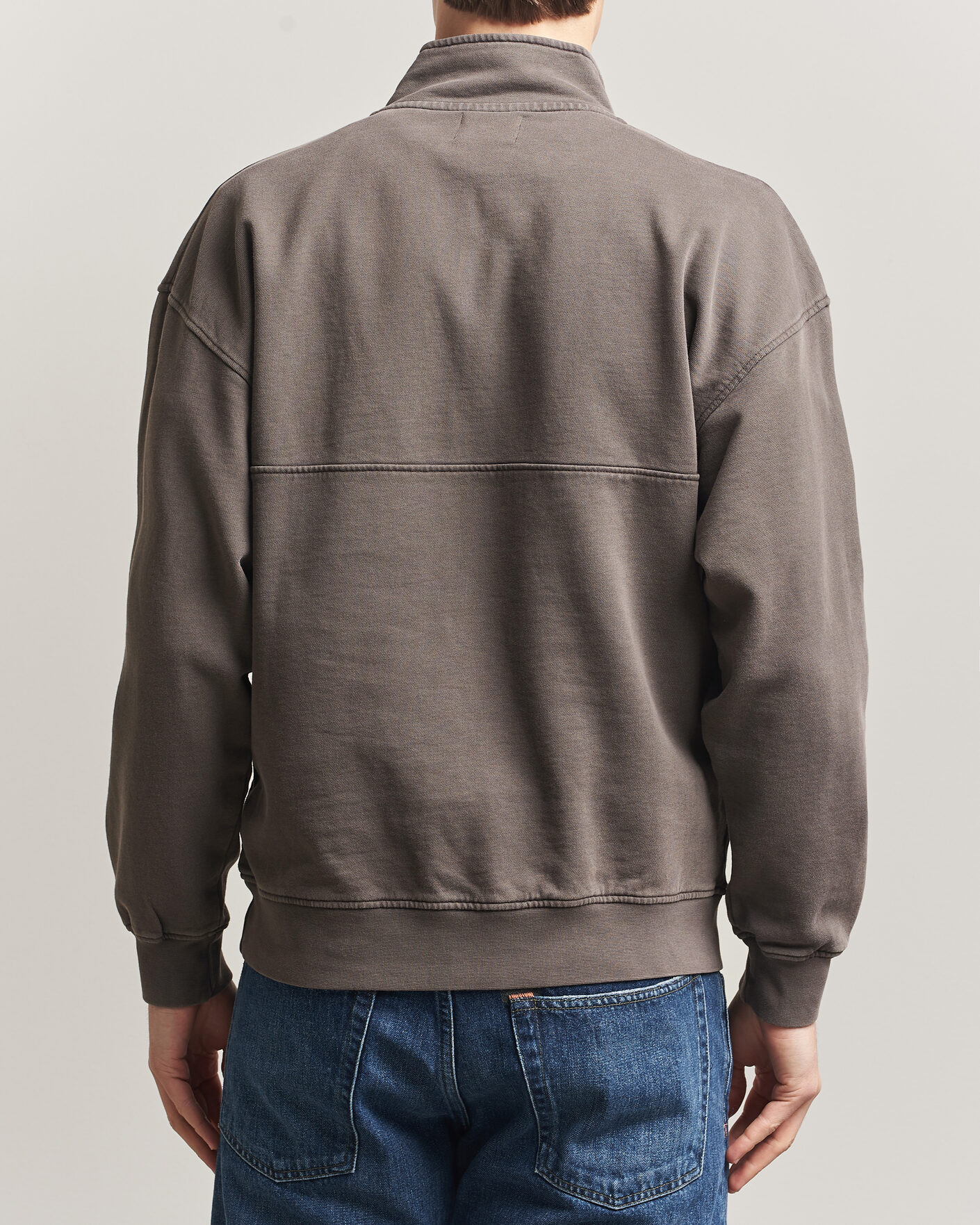 Herr | Tröjor | Colorful Standard | Classic Organic Half-Zip Faded Mud