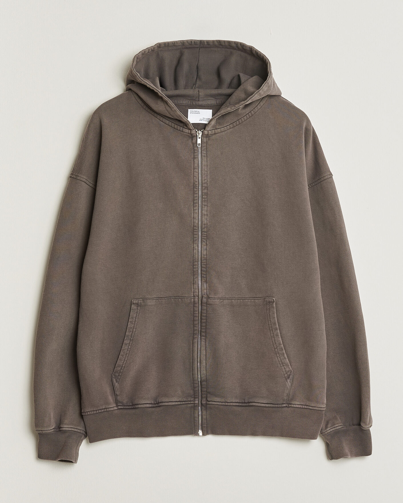 Herr | Tröjor | Colorful Standard | Classic Organic Full Zip Hoodie Faded Mud