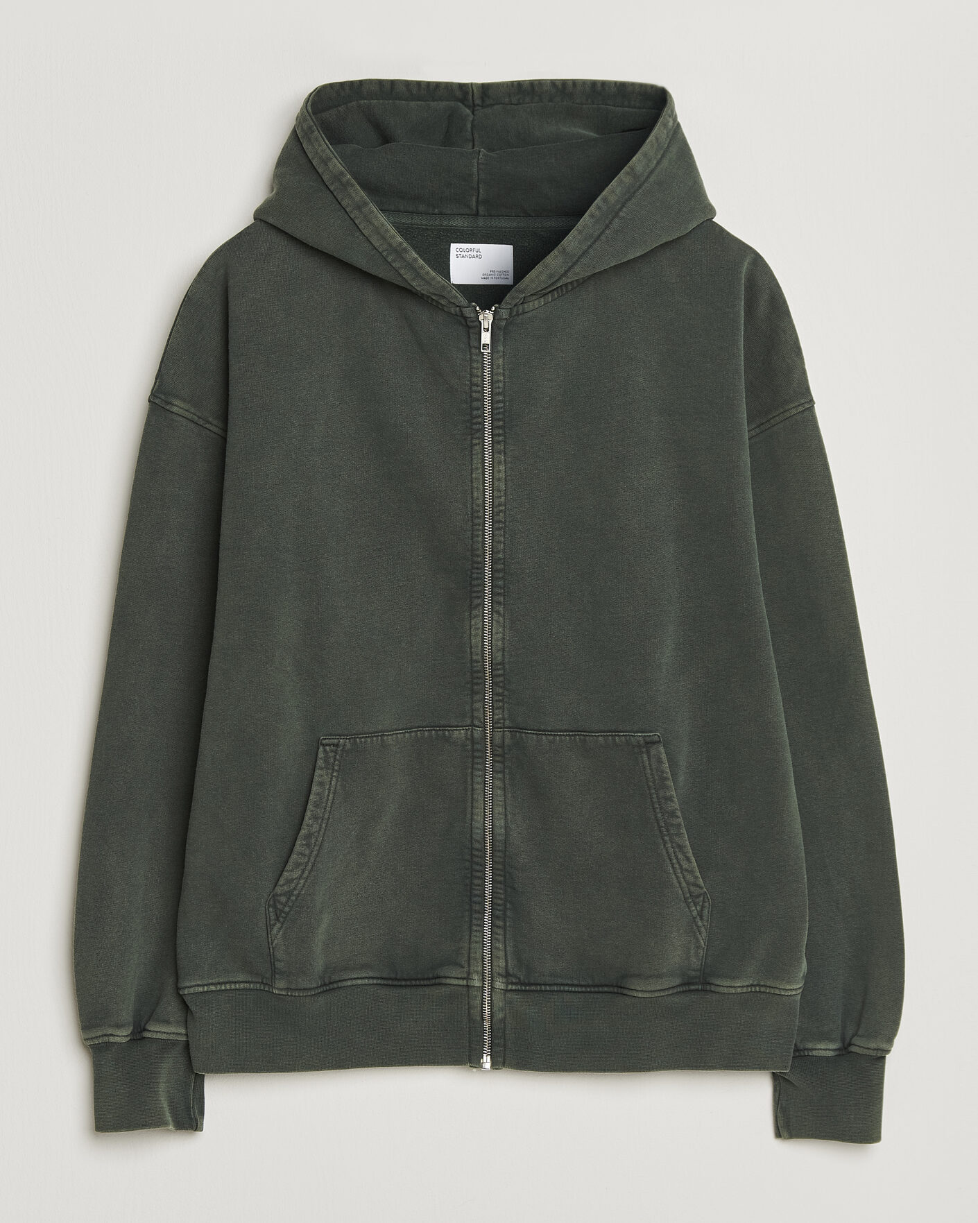 Herr | Tröjor | Colorful Standard | Classic Organic Full Zip Hoodie Midnight Forest