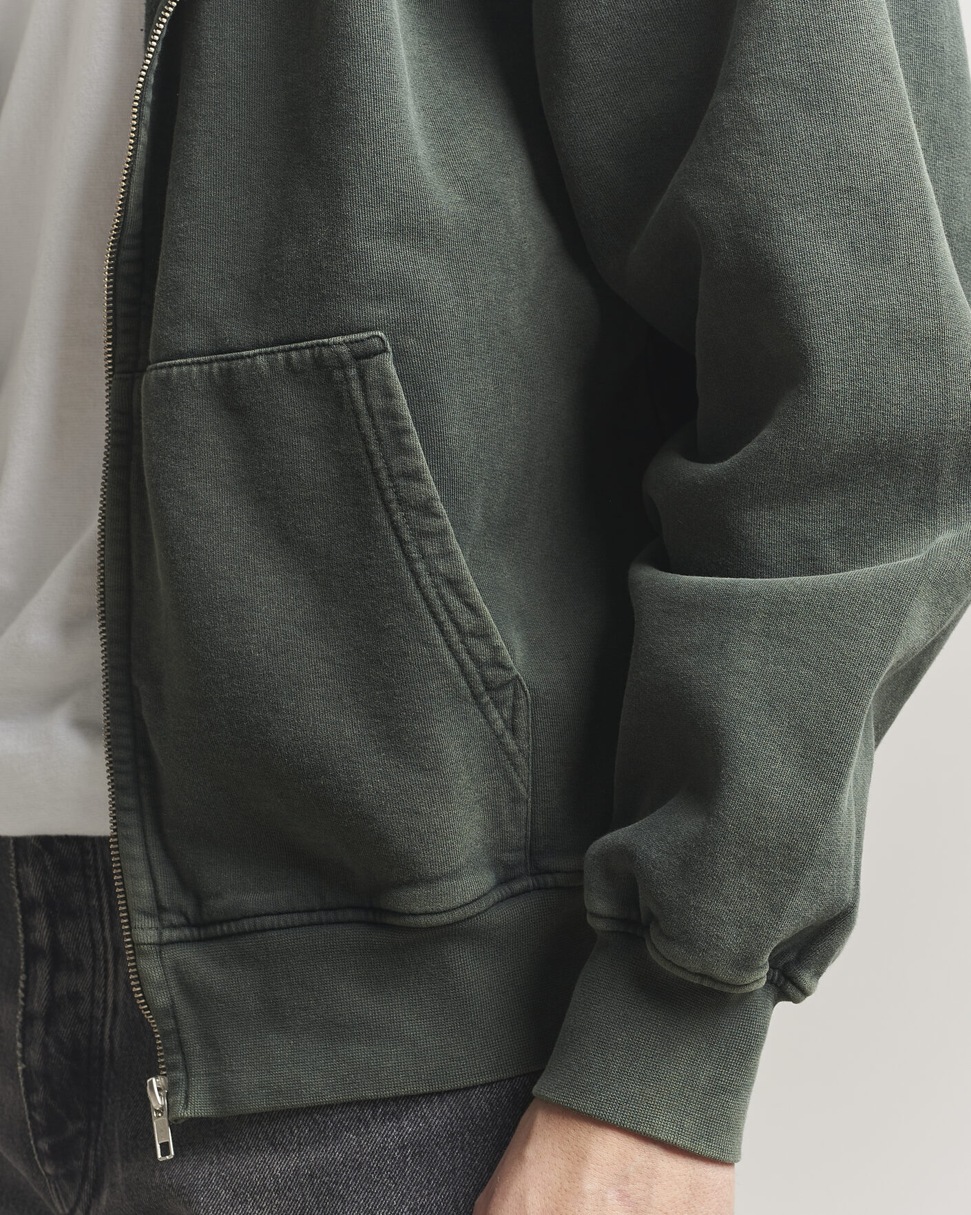 Herr | Tröjor | Colorful Standard | Classic Organic Full Zip Hoodie Midnight Forest