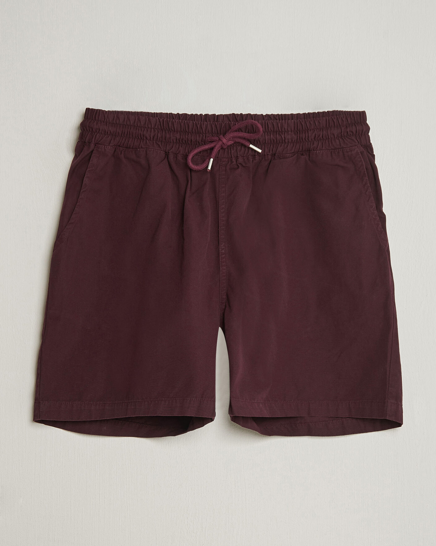 Herr | Shorts | Colorful Standard | Classic Organic Twill Drawstring Shorts Oxblood Red