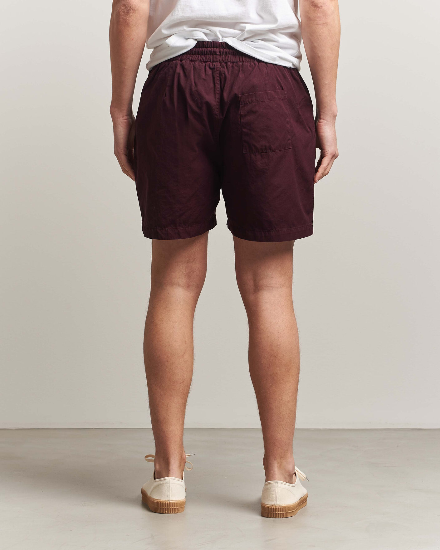 Herr | Shorts | Colorful Standard | Classic Organic Twill Drawstring Shorts Oxblood Red