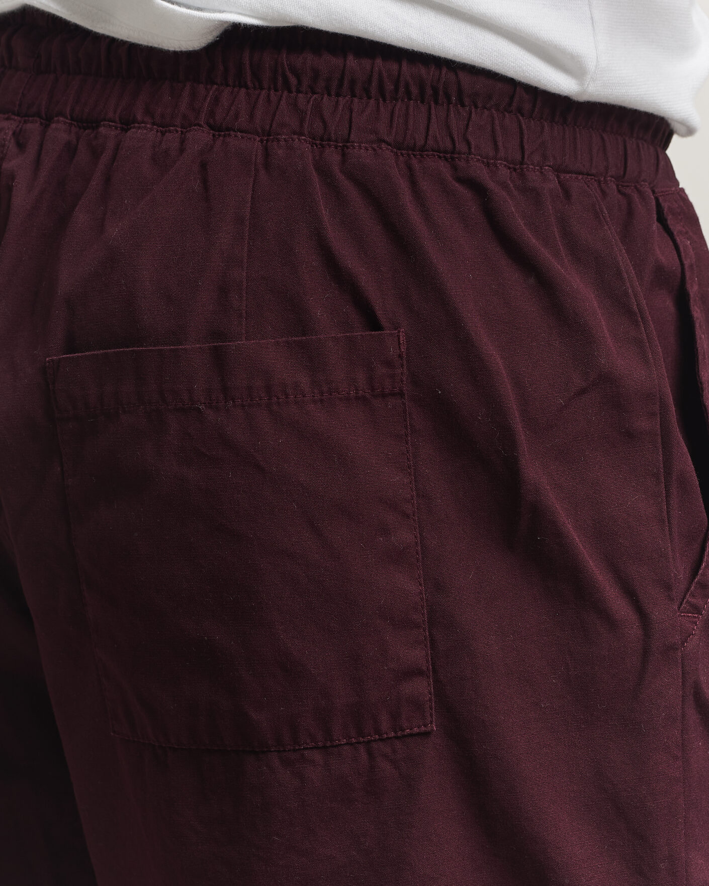 Herr | Shorts | Colorful Standard | Classic Organic Twill Drawstring Shorts Oxblood Red