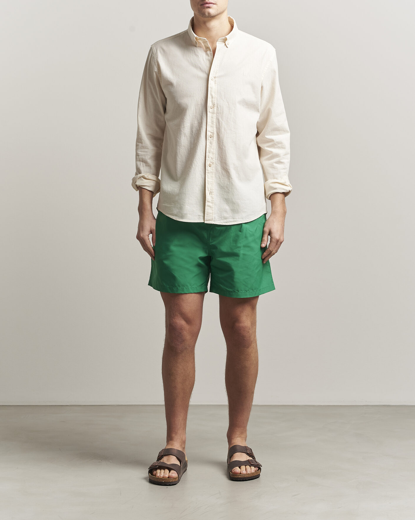 Herr | Badbyxor | Colorful Standard | Classic Organic Swim Shorts Kelly Green