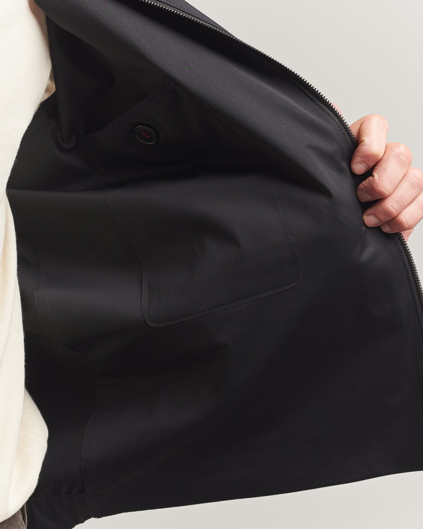 Herr | Jackor | Harris Wharf London | Light Technic Short Jacket Black