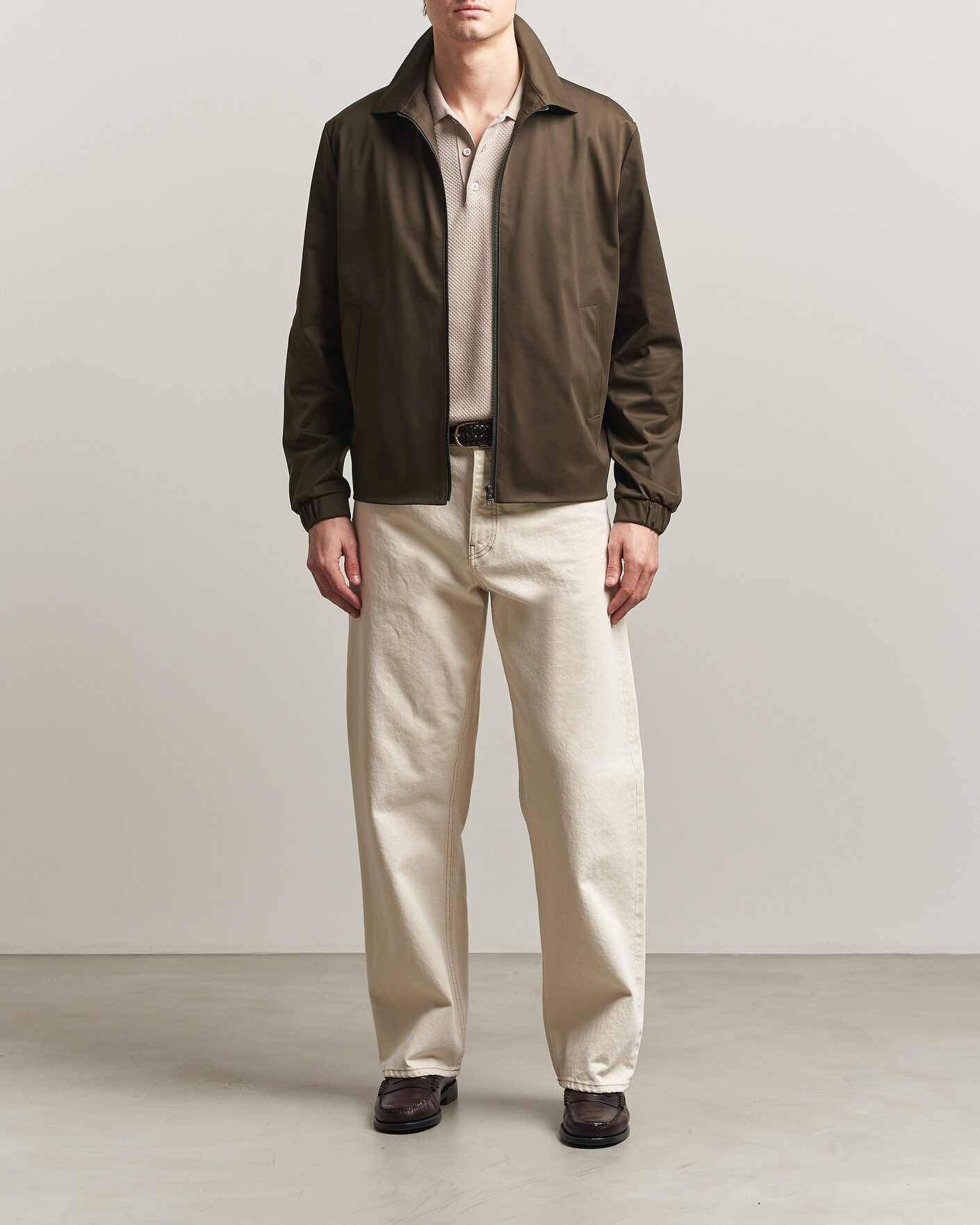 Herr | Jackor | Harris Wharf London | Light Technic Short Jacket Dark Brown