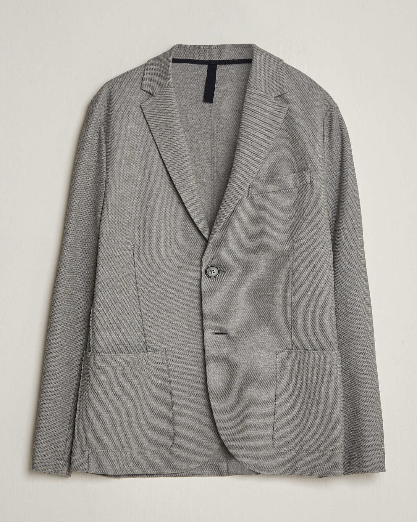 Herr | Kavajer | Harris Wharf London | Loro Piana Honey Comb Blazer Light Grey