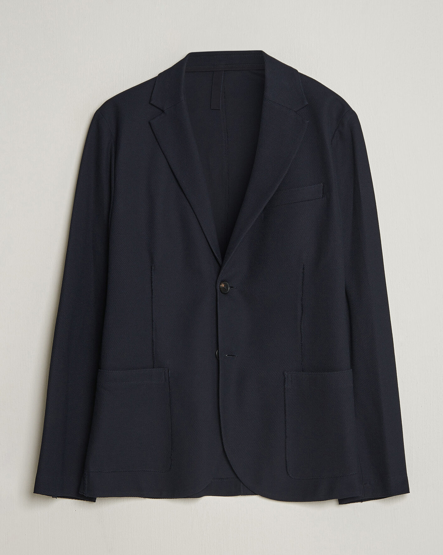 Herr | Kavajer | Harris Wharf London | Loro Piana Honey Comb Blazer Navy Blue