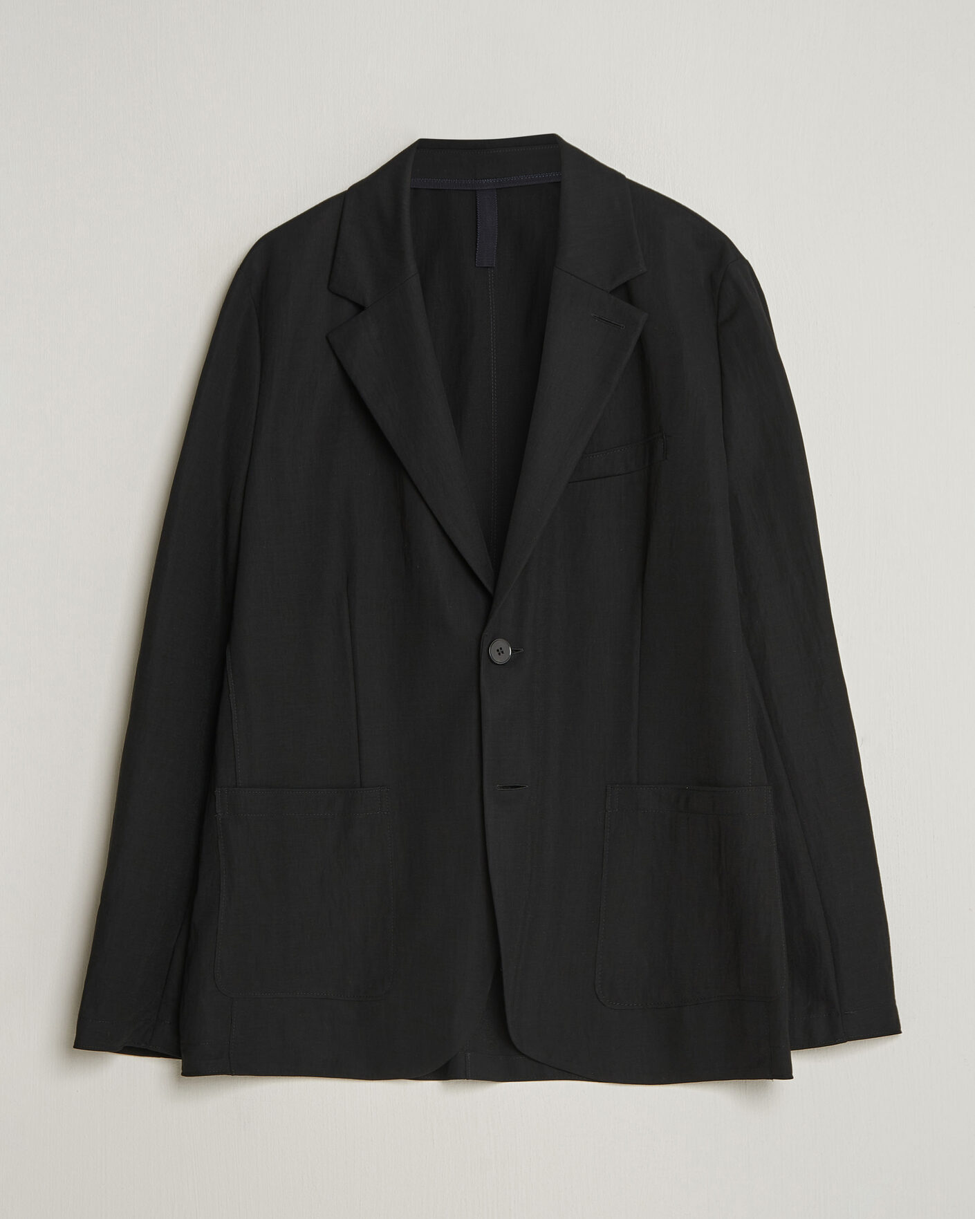 Herr | Kavajer | Harris Wharf London | Rayon Travel Blazer Black